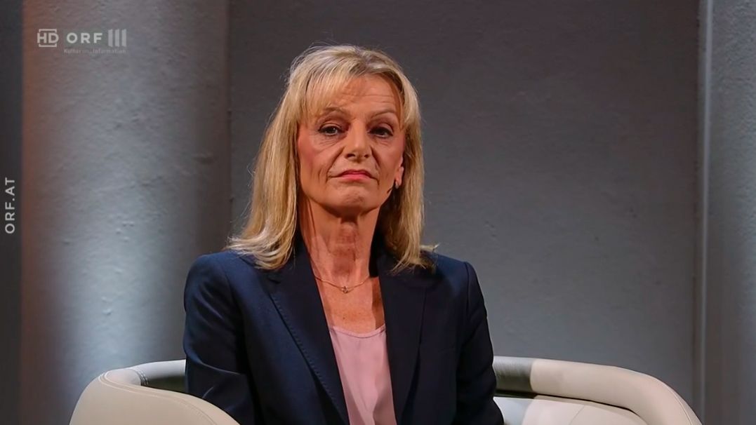"Presse"-Kolumnistin Rosemarie Schwaiger in "Zur Sache" am 12. April 2024.