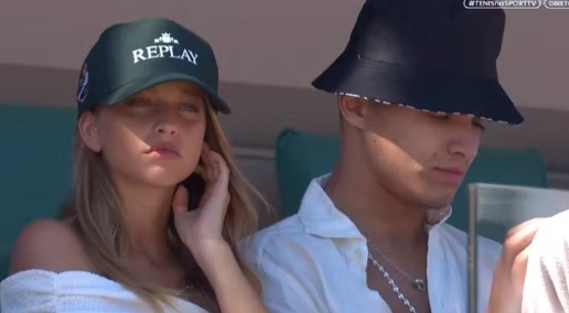 Magui Corceiro und Lando Norris beim ATP-Turnier in seiner Wahlheimat Monaco.