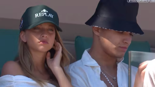 Magui Corceiro und Lando Norris beim ATP-Turnier in seiner Wahlheimat Monaco.