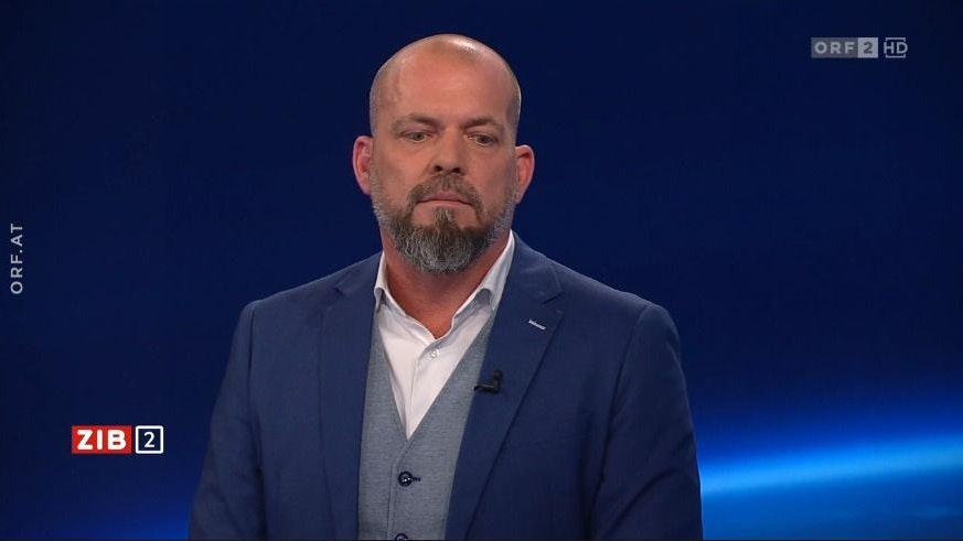 Journalist und Buch-Autor Rainer Fleckl am späten Dienstagabend in der ORF-"ZIB2".