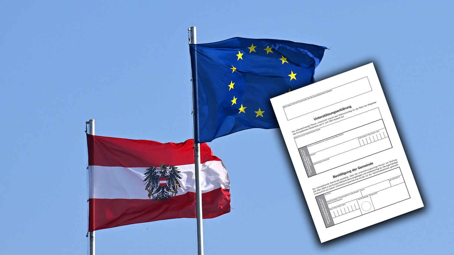 10 Parteien sammeln Unterstützungserklärungen für die EU-Wahl. (Symbolbild)