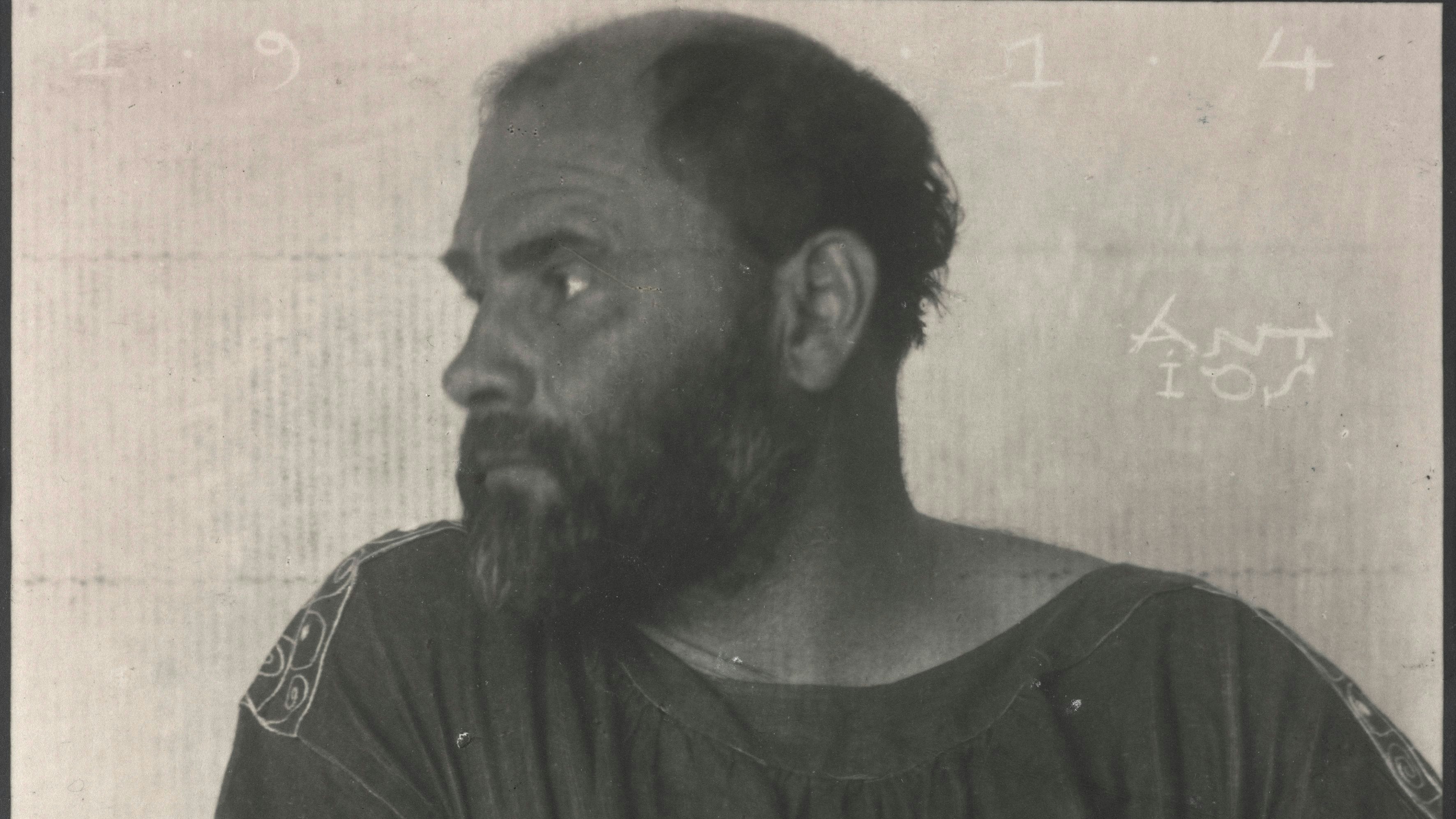 Der österreichische Maler Gustav Klimt im Jahr 1914