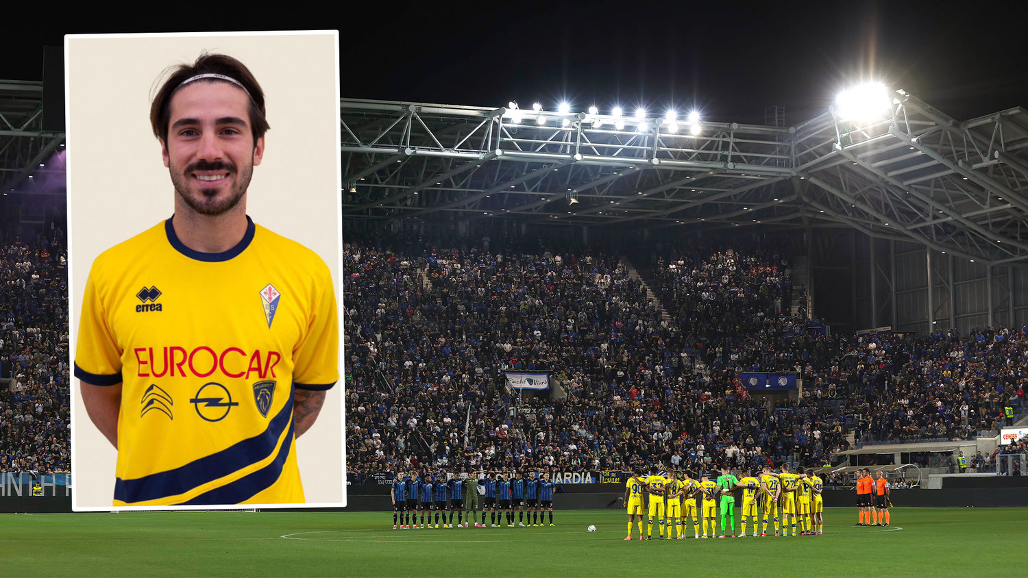 Beim Spiel zwischen Atalanta und Verona wurde eine Schweigeminute für Mattia Giani abgehalten.