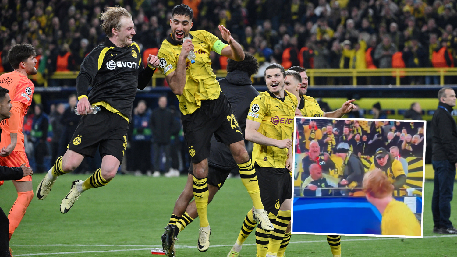 Der Jubel bei Marcel Sabitzer und dem BVB war riesig.