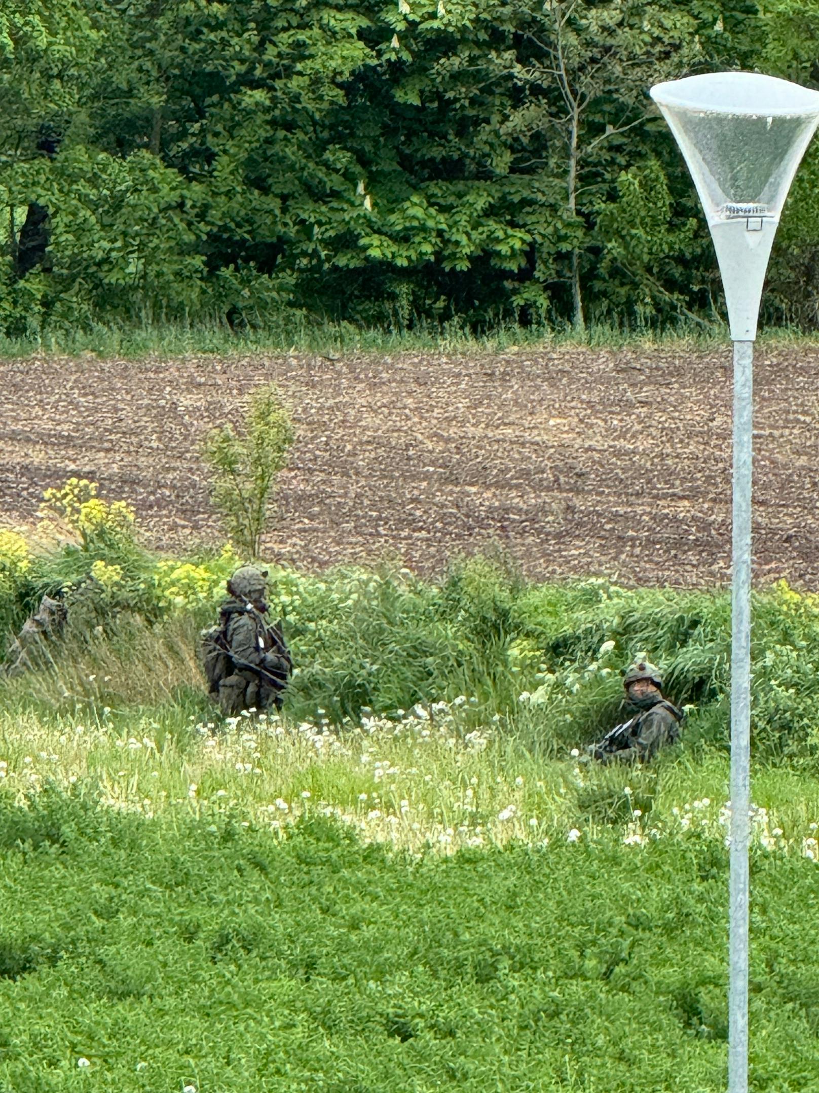 Das Bundesheer übt derzeit in Biedermannsdorf in Niederösterreich.