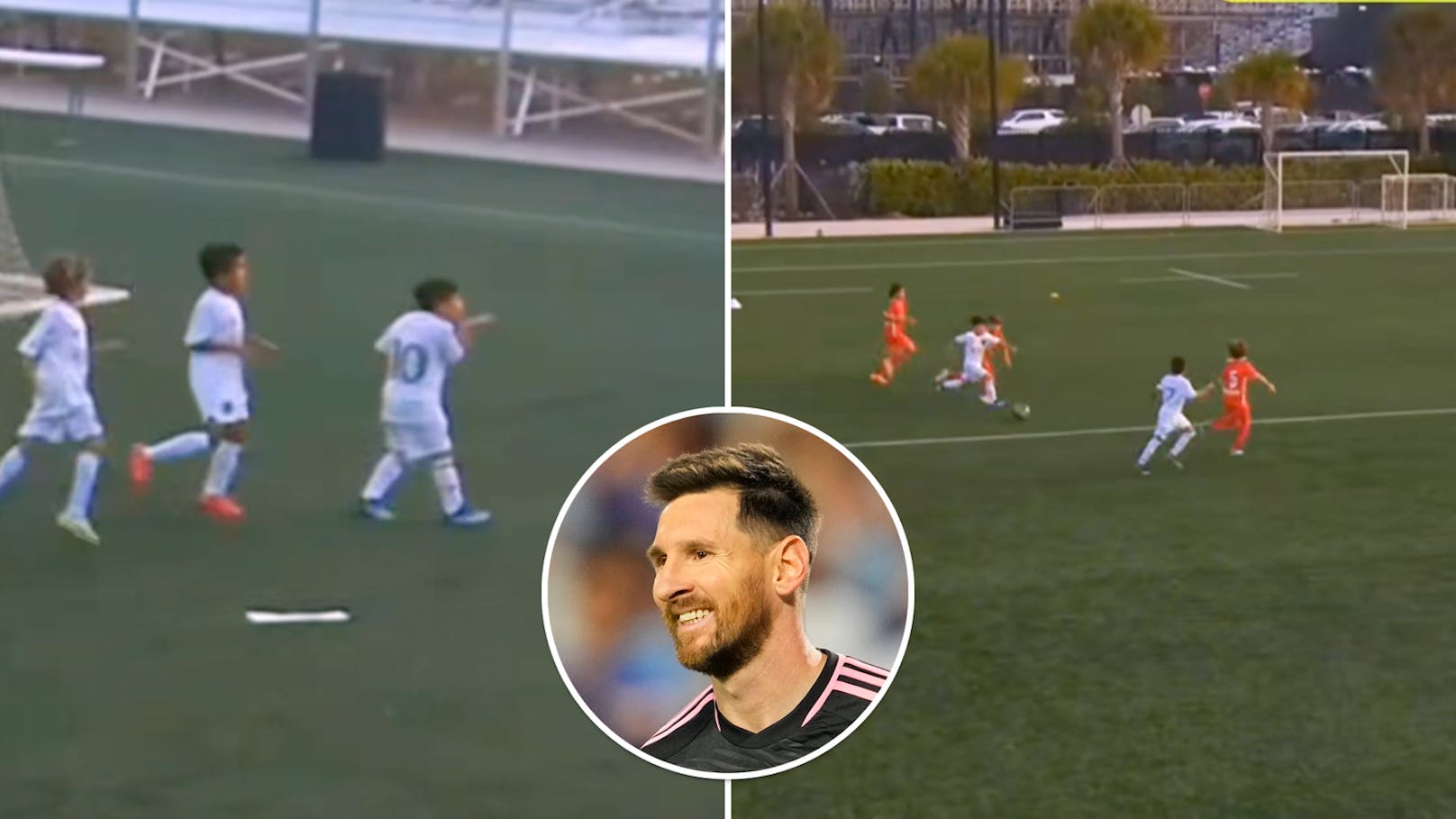 Ganz der Papa! Mateo Messi (8) zaubert wie ein Großer