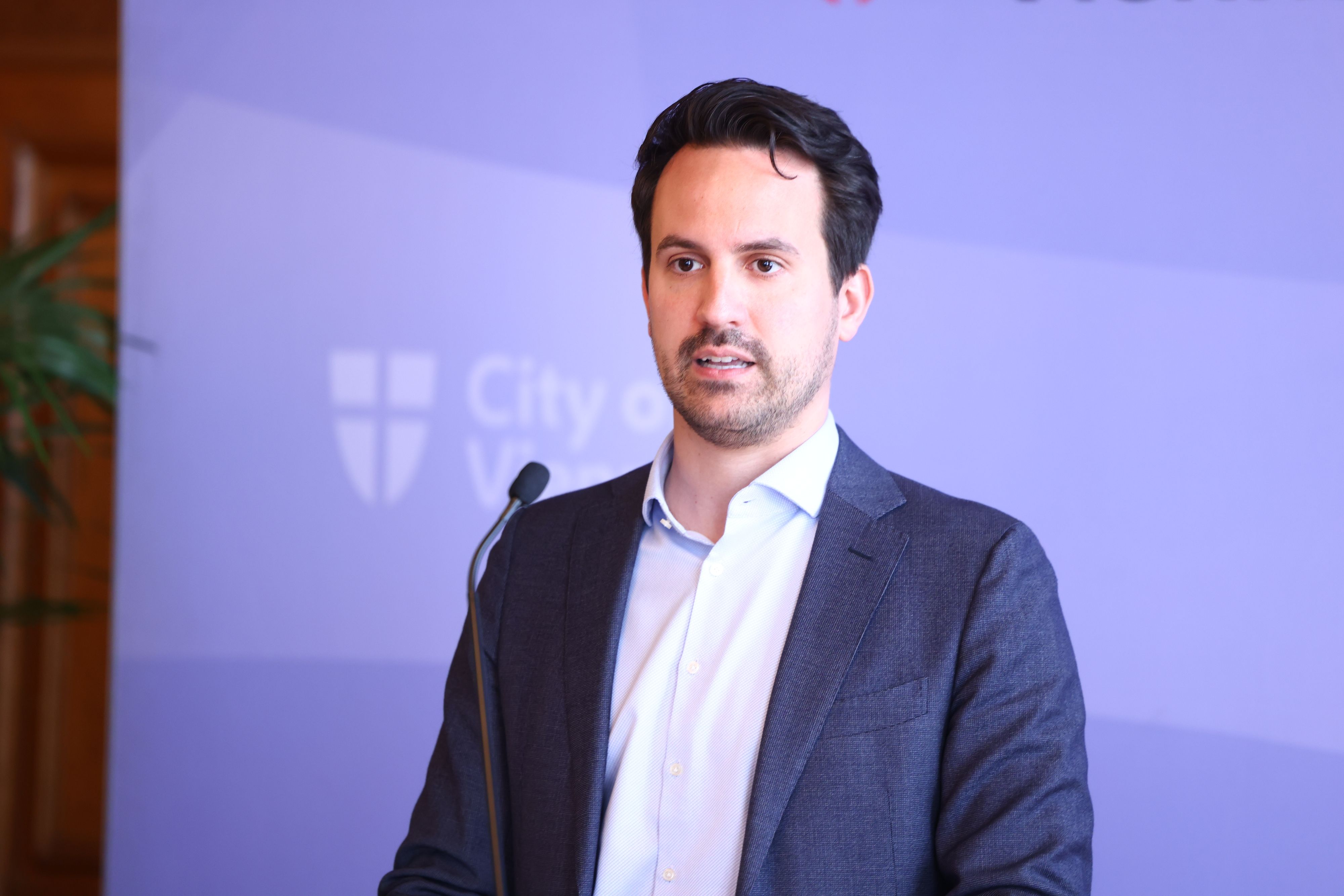 Vizebürgermeister Christoph Wiederkehr präsentierte einen Fünf-Punkte-Plan zur Deutsch-Offensive.