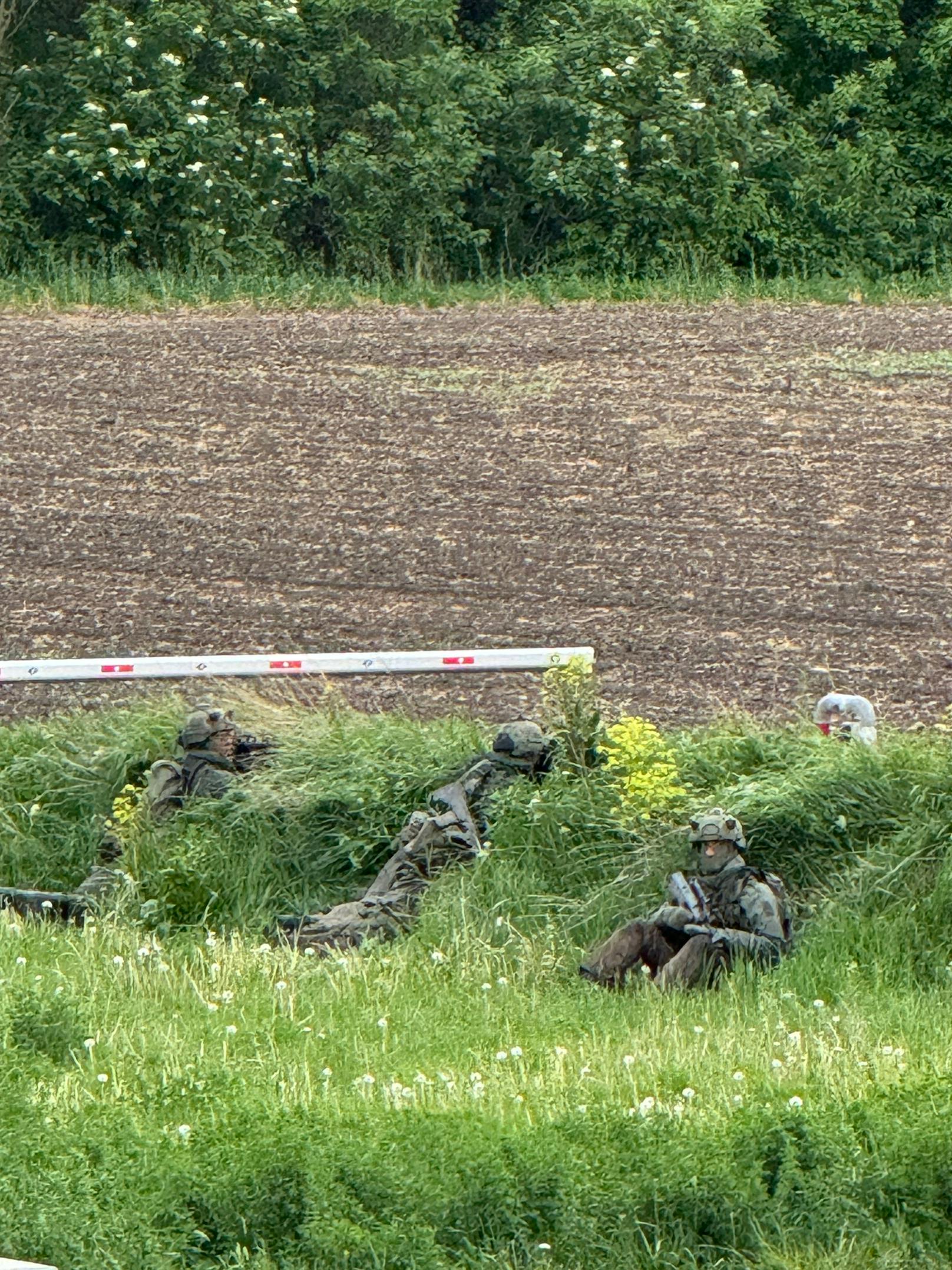 Das Bundesheer übt derzeit in Biedermannsdorf in Niederösterreich.