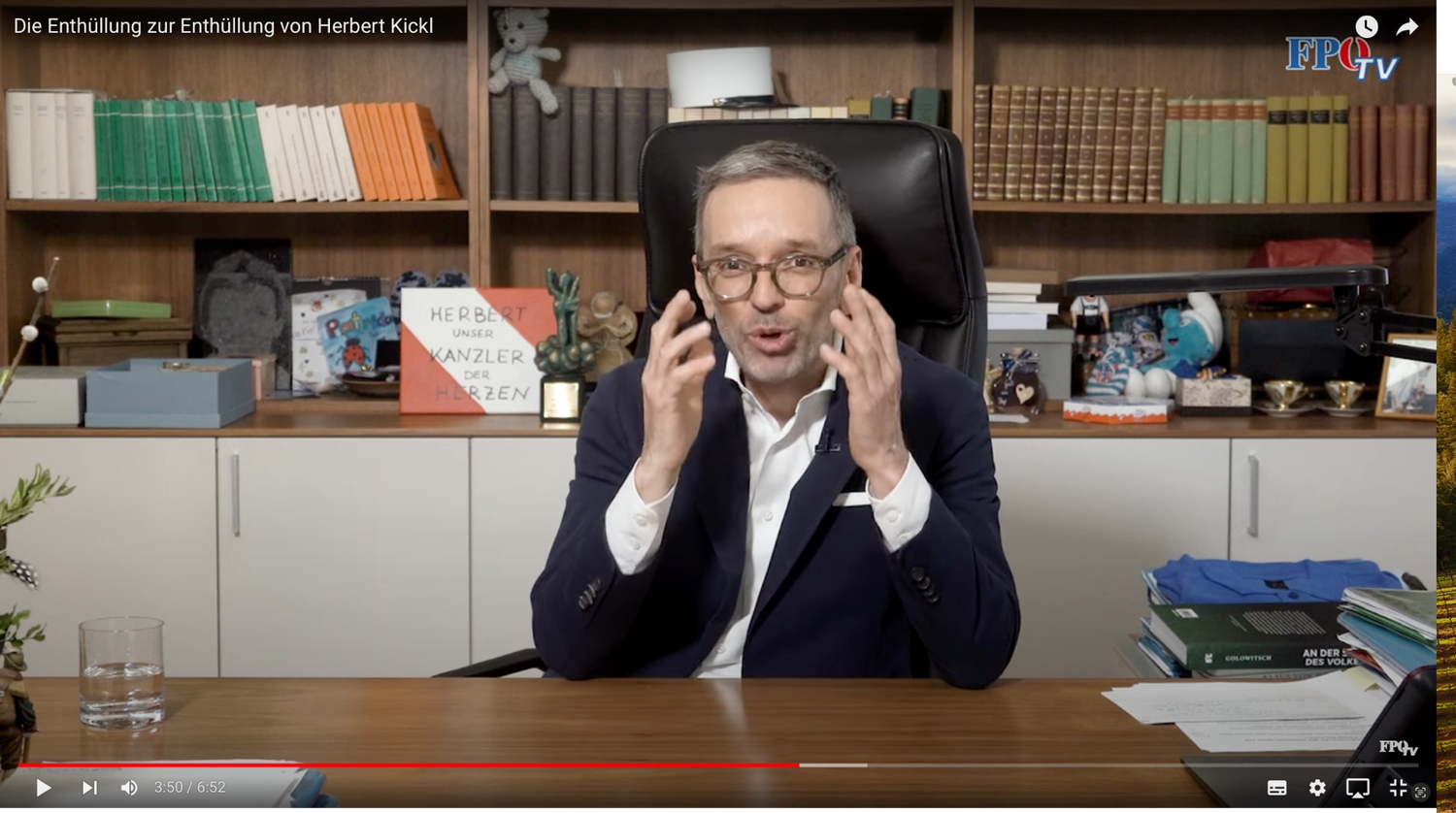Herbert Kickl erklärt, was genau alles in der neuen Biografie falsch ist.