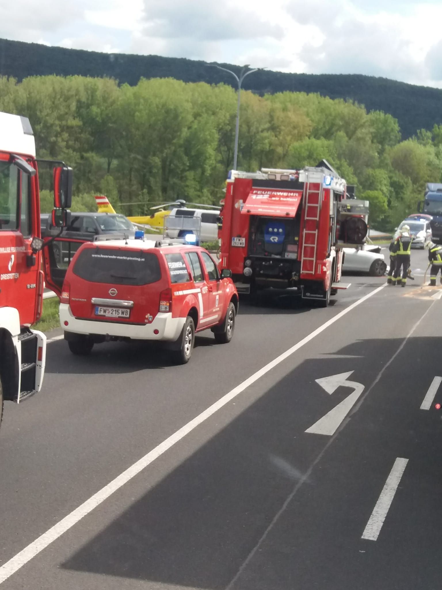 Am Donnerstagvormittag ereignete sich ein schwerer Verkehrsunfall auf der B21.