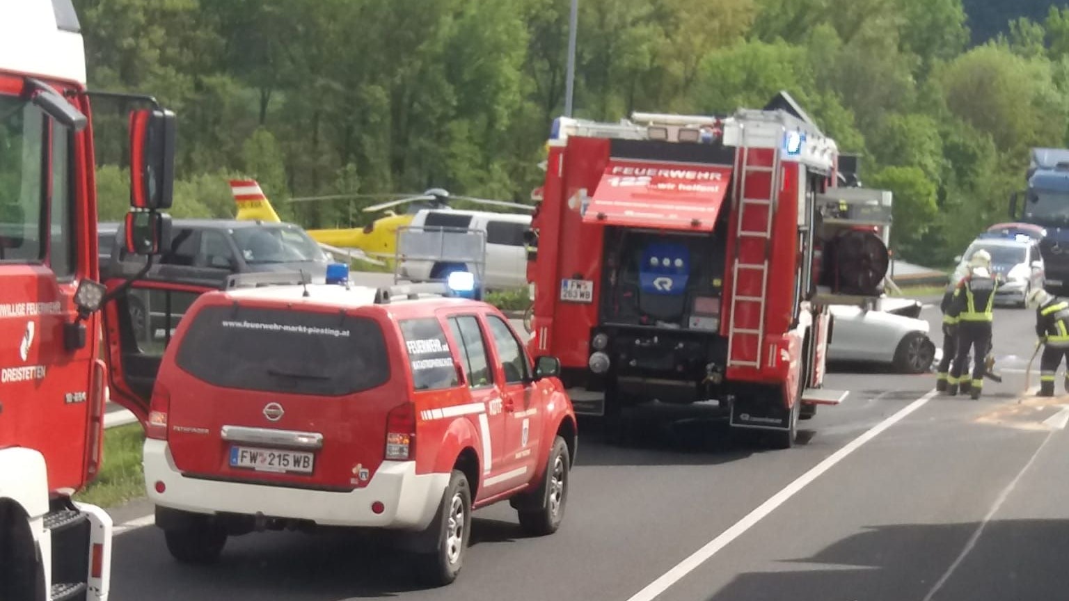 Am Donnerstagvormittag ereignete sich ein schwerer Verkehrsunfall auf der B21.