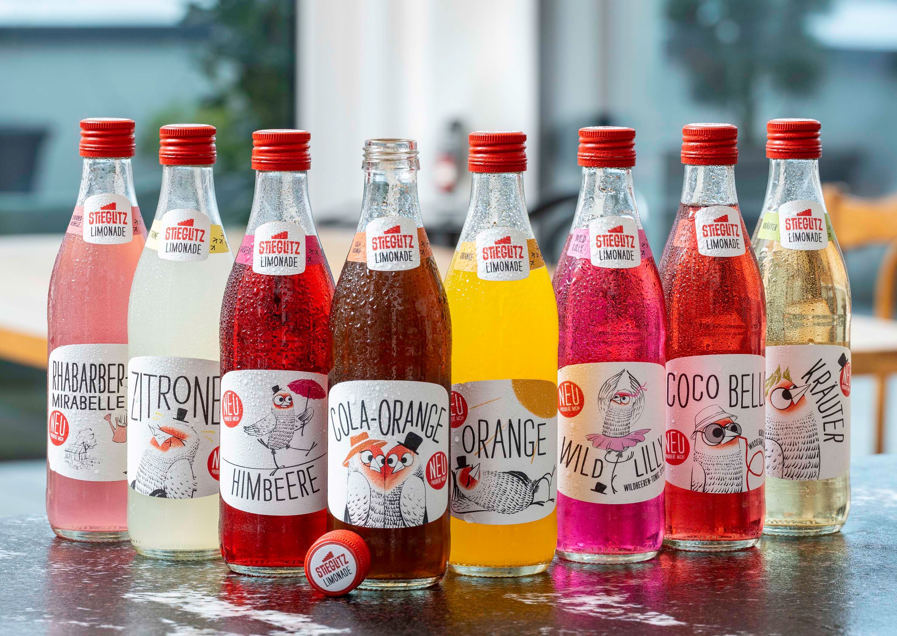 In diesen acht Sorten ist die neue Stiegl-Limo 