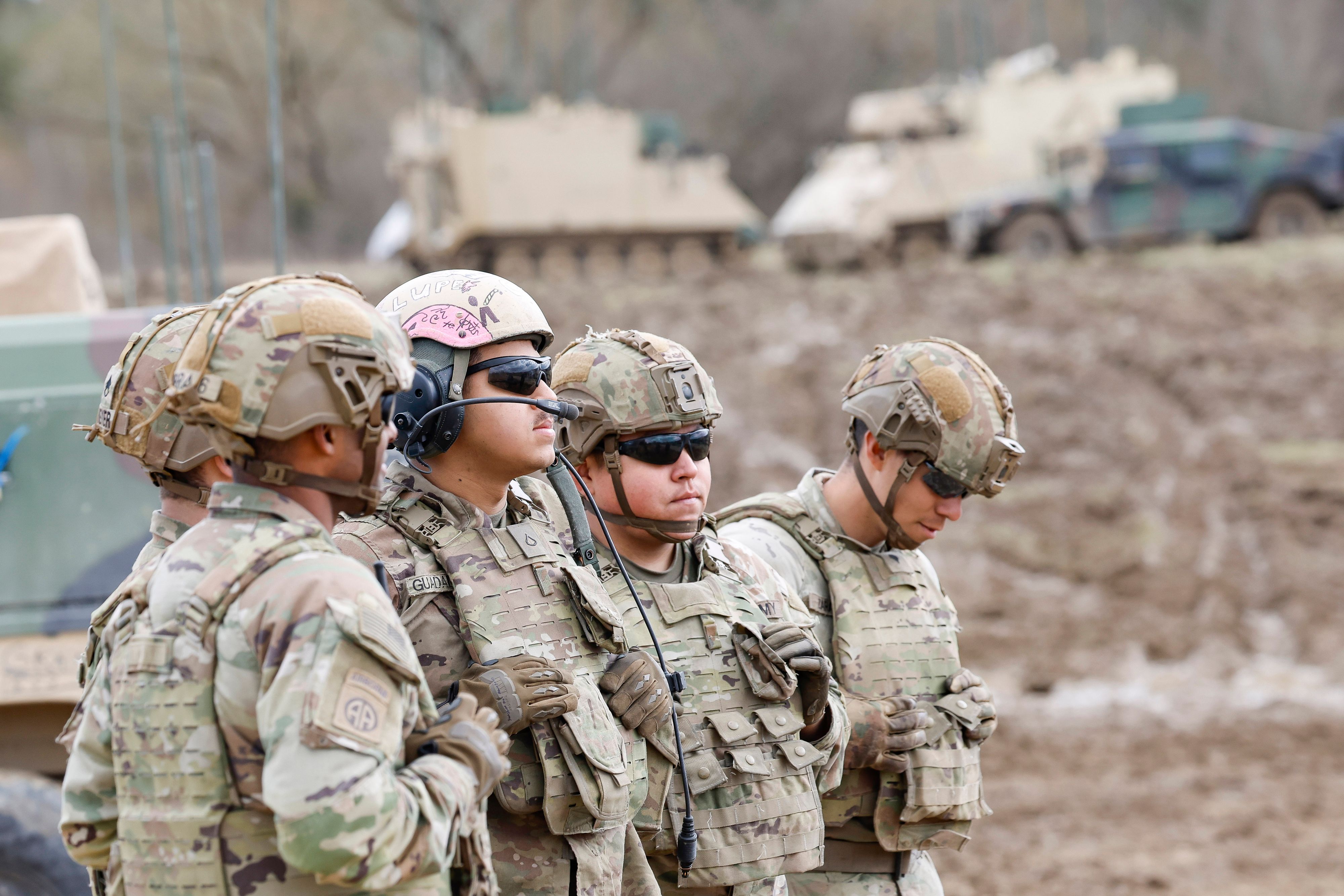 US-Soldaten bei einer Militärübung im bayerischen Grafenwöhr. (Archivbild)
