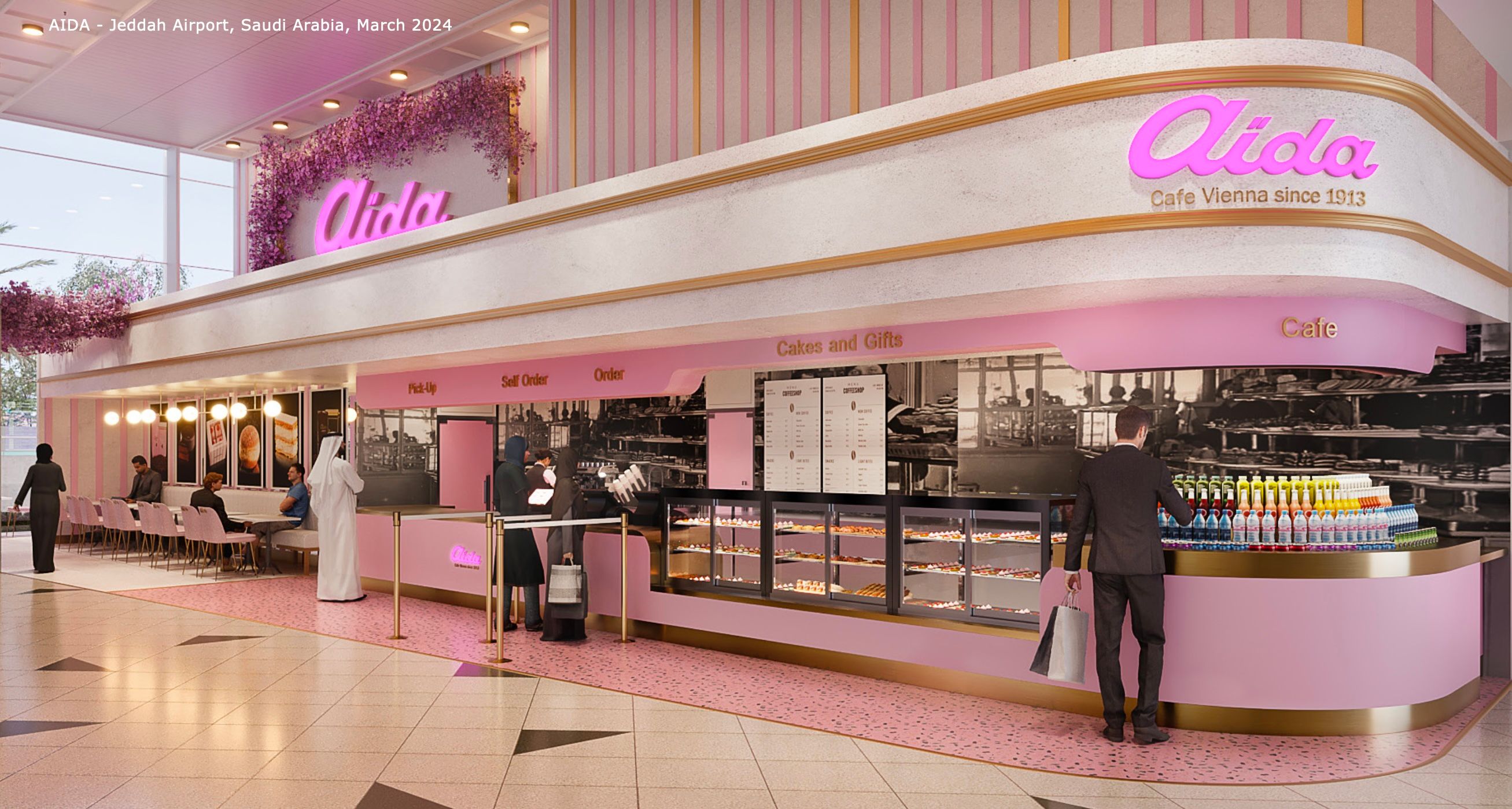 Noch in diesem Jahr soll am Flughafen Jeddah (Saudi-Arabien) eine Aida-Filiale entstehen.