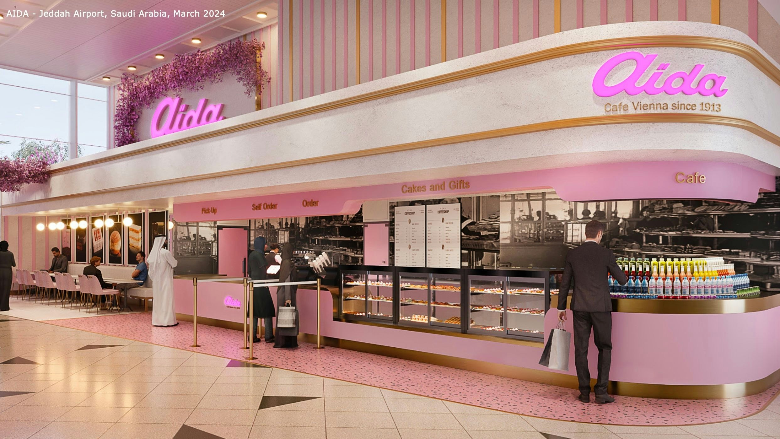 Noch in diesem Jahr soll am Flughafen Jeddah (Saudi-Arabien) eine Aida-Filiale entstehen.