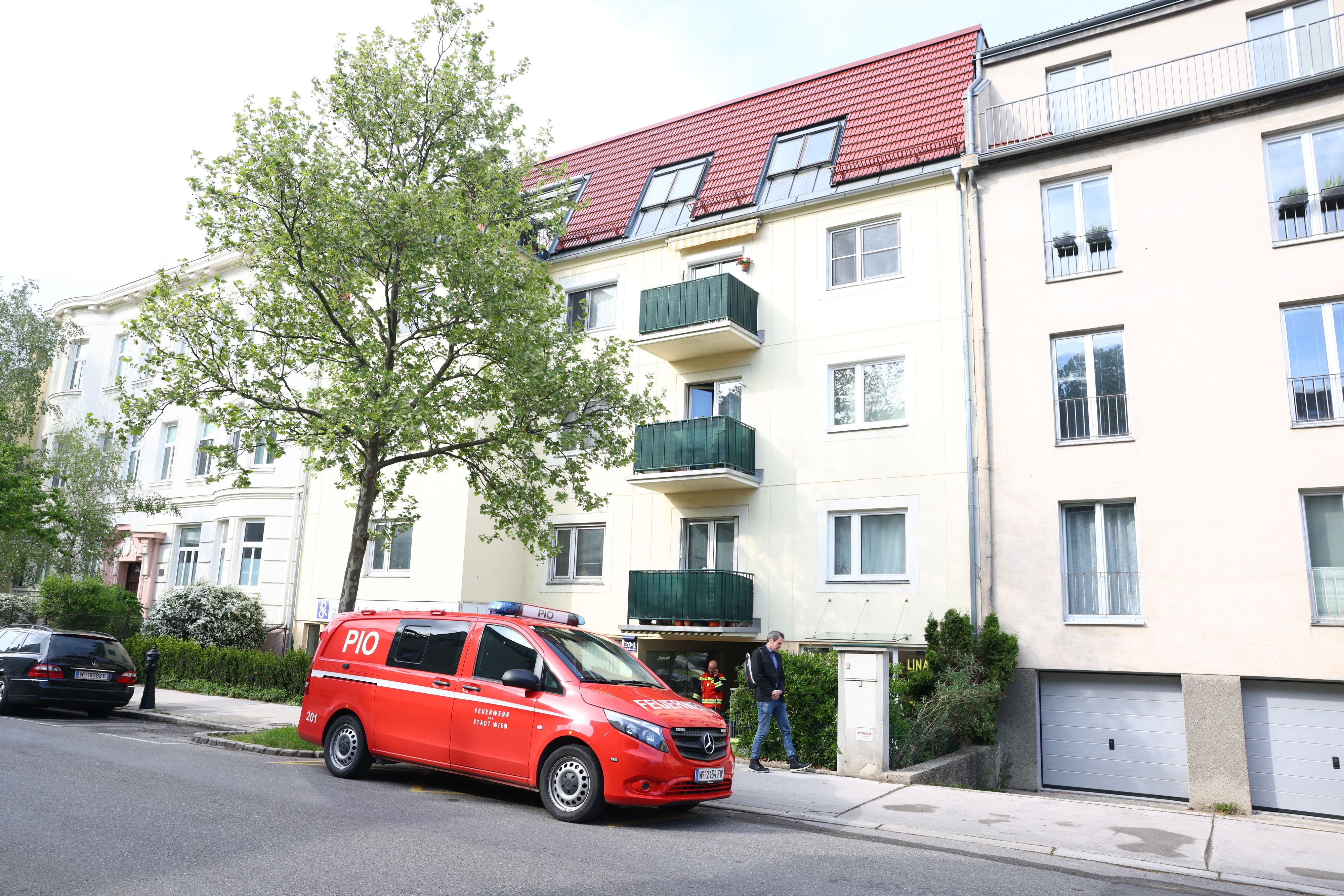 Der Tatort in der Auhofstraße in Hietzing.