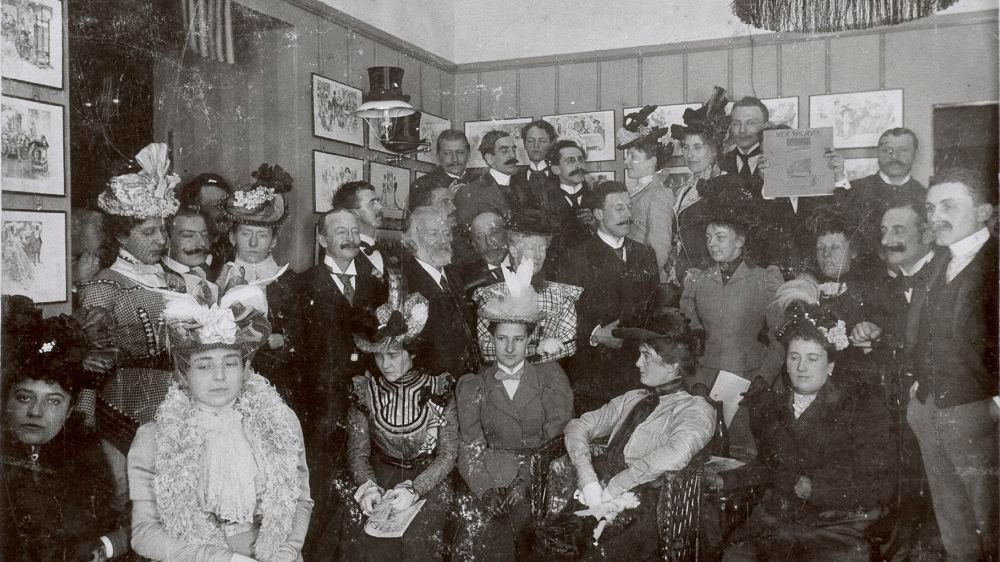 Tummelplatz der Wiener Szene- und Geistesgrößen. Das Café Museum hier zur Eröffnung 1899