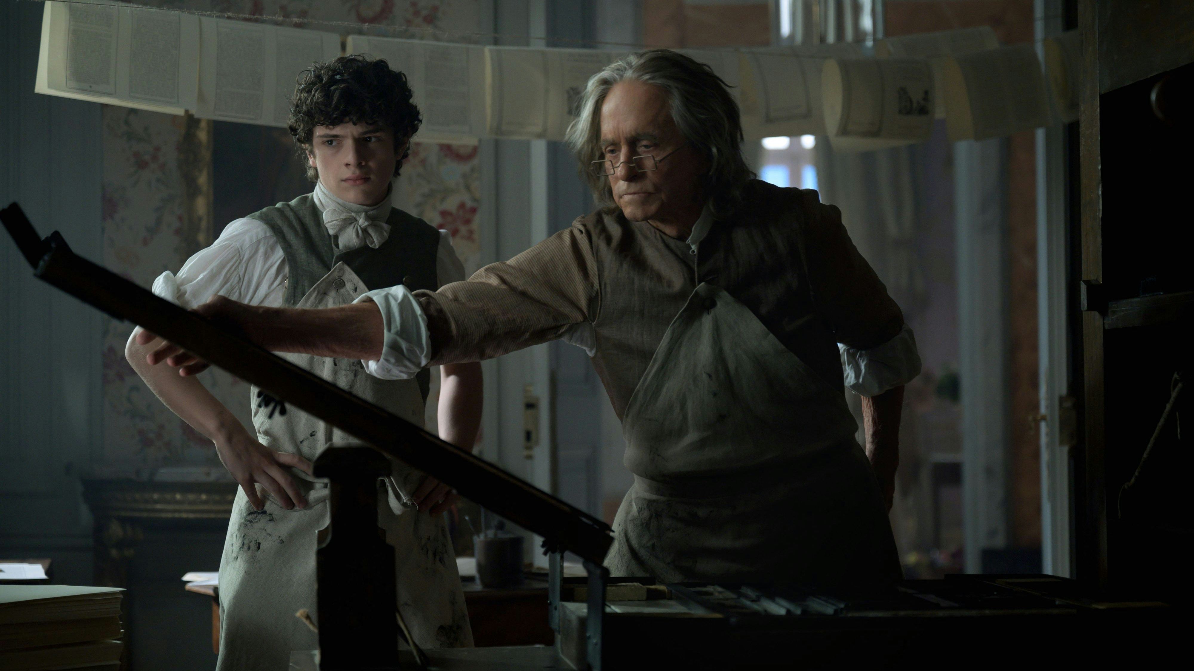 Zurück zu den Wurzeln: Benjamin Franklin (Michel Douglas) ist eigentlich gelernter Drucker