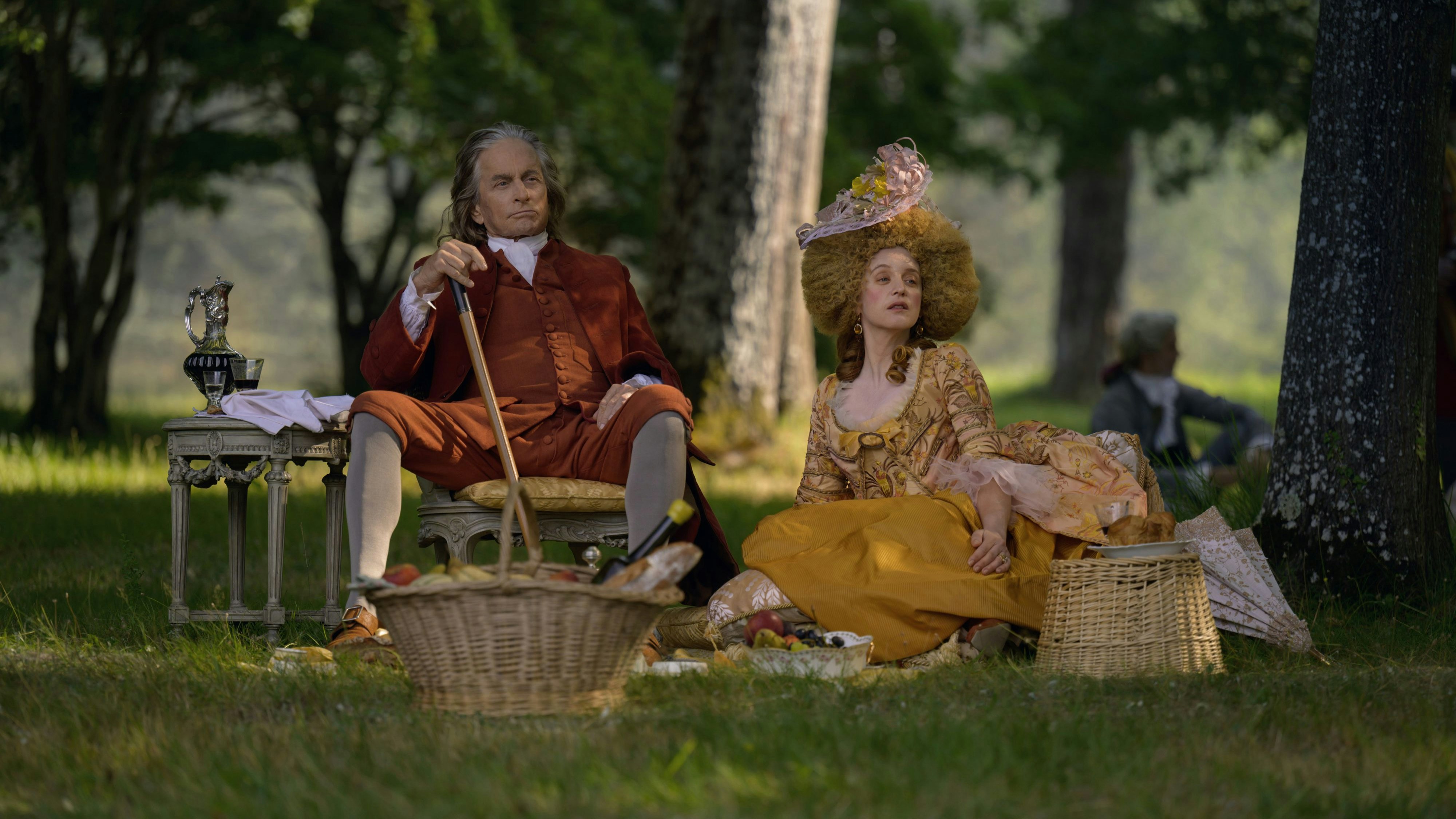 Picknick im Grünen: Benjamin Franklin (Michael Douglas) und Anne Louise de Jouy Brillon (Ludivine Sagnier)