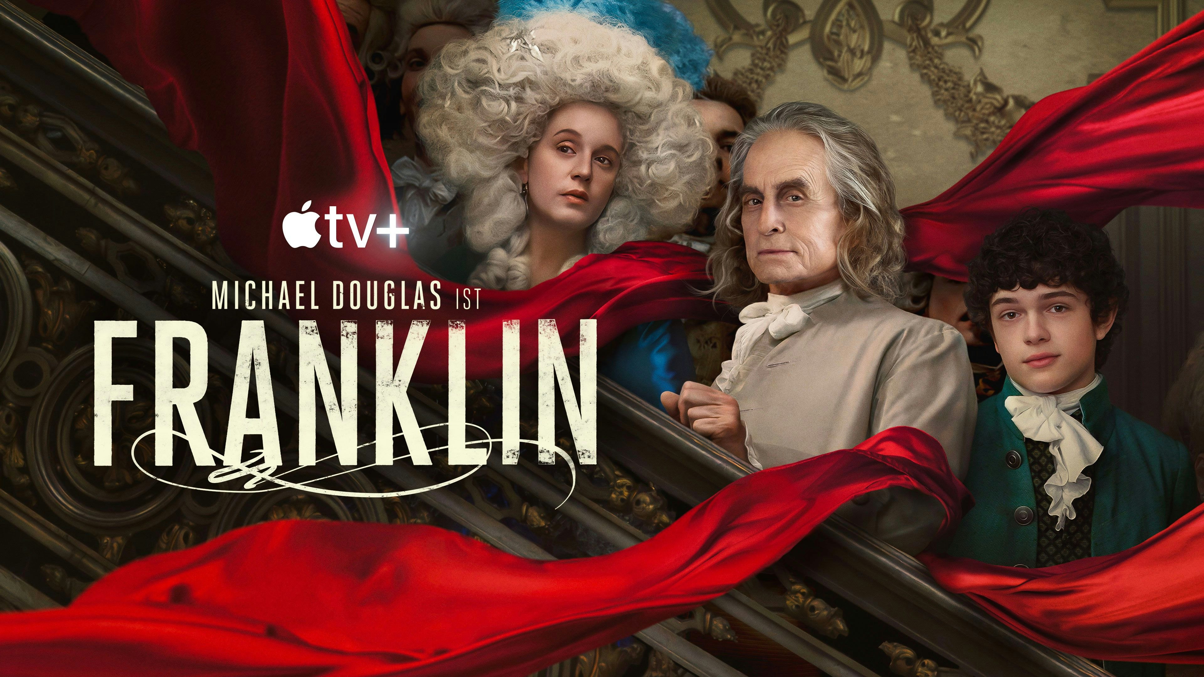 Vier folgen sind bereits abrufbar, an den nächsten vier Freitagen folgen die restlichen Episoden: "Benjamin Franklin" auf Apple TV+