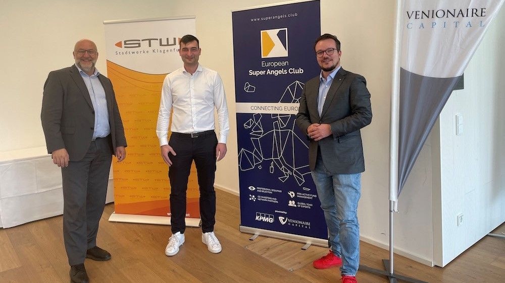 Erwin Smole (Stadtwerke Klagenfurt), Marco Karber (AES), Berthold Baurek-Karlic (Venionaire Capital).