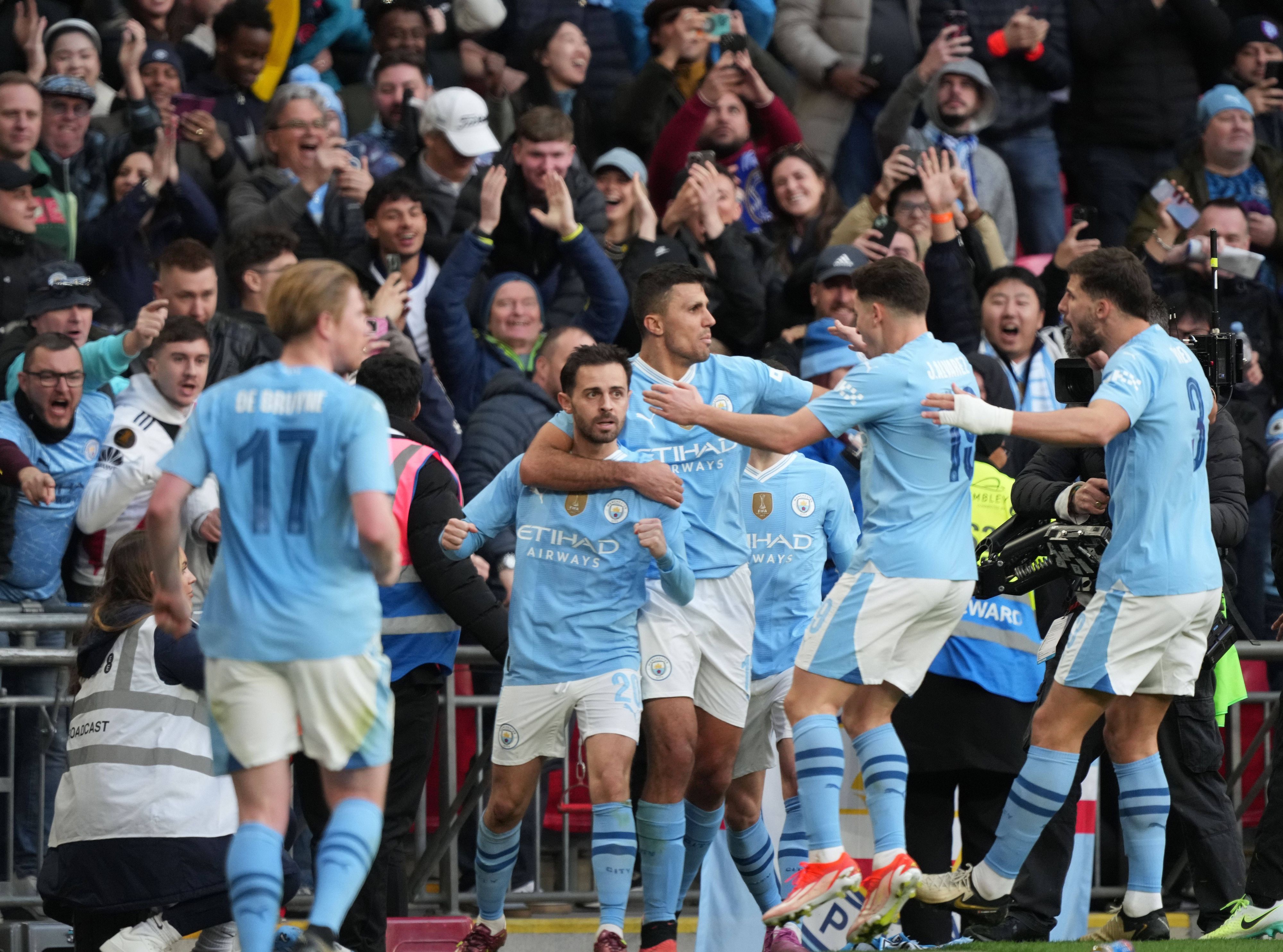 Manchester City zog ins Finale des FA-Cups ein.