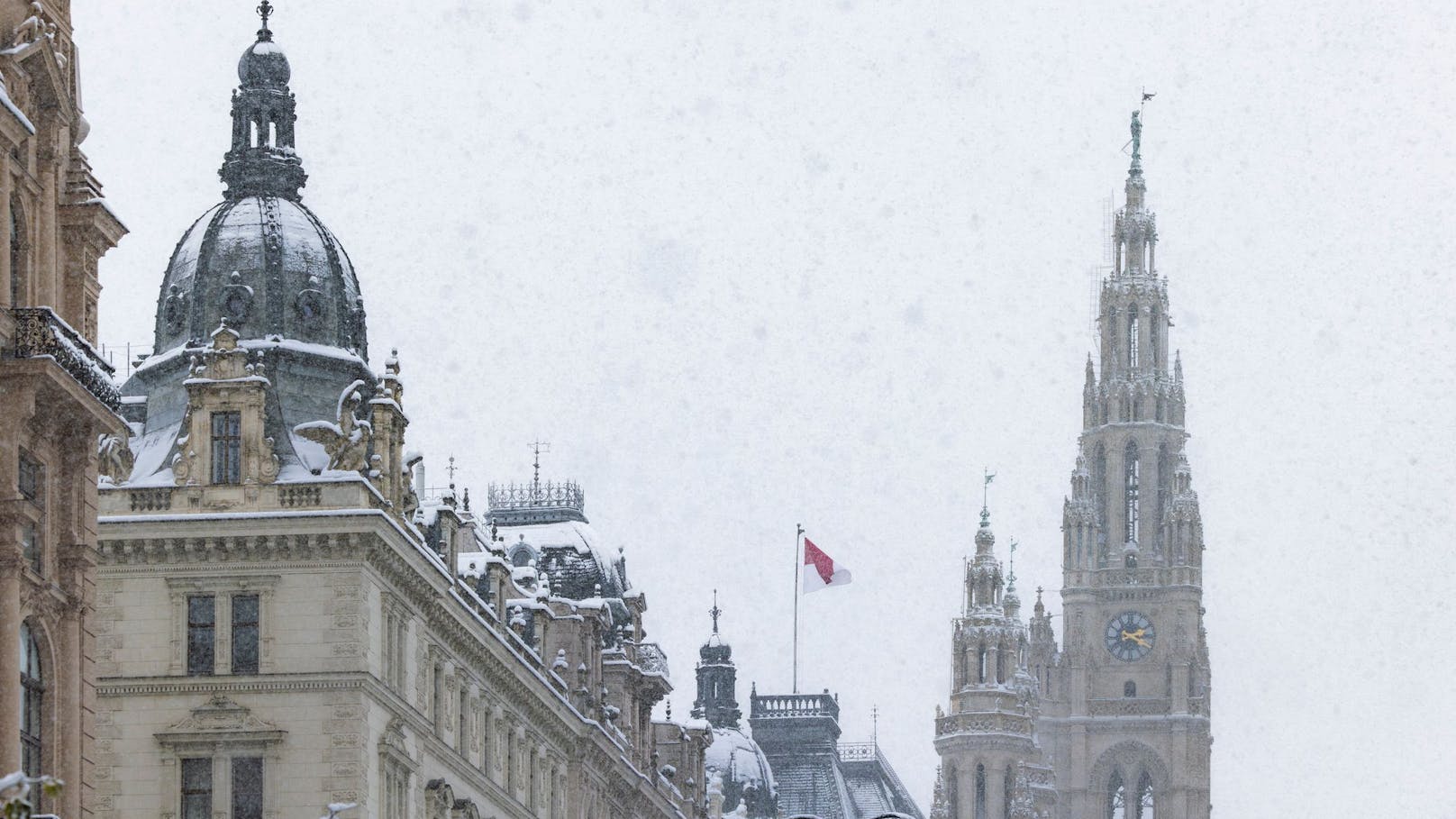 Schneefall in Wien – Ende April ist auch das heuer noch möglich.