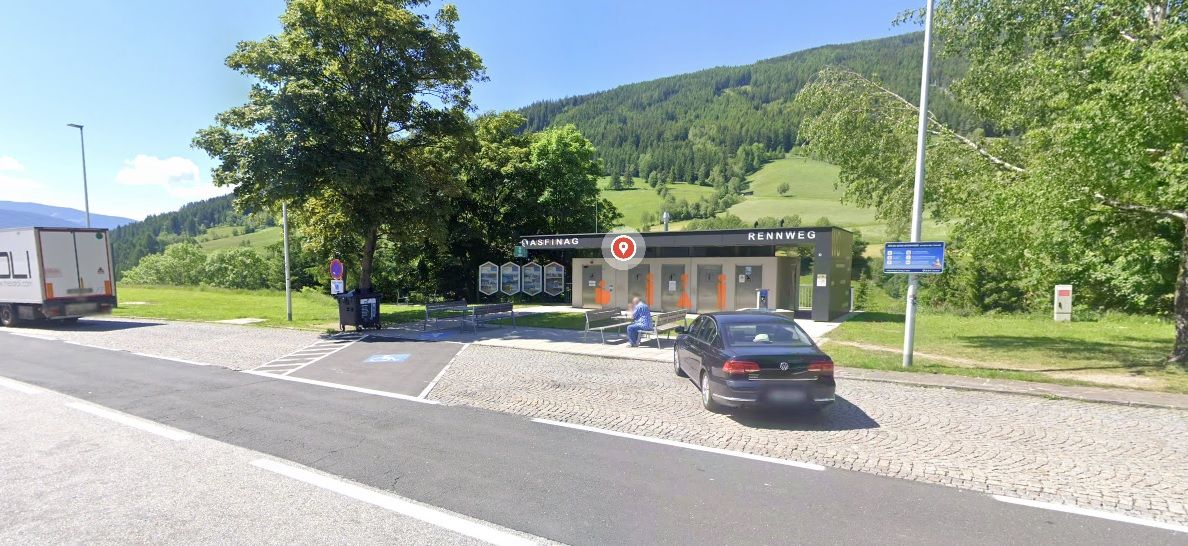 Am Parkplatz Rennweg wurde der Mann festgenommen. 