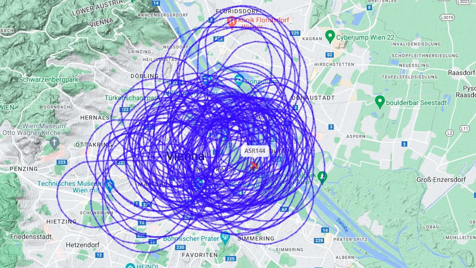 "Beängstigend" – Flieger kreiste stundenlang über Wien