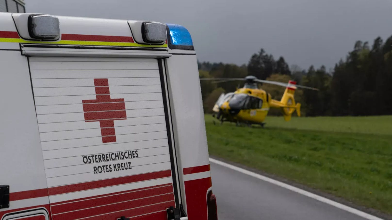 Rettungshubschrauber im Einsatz