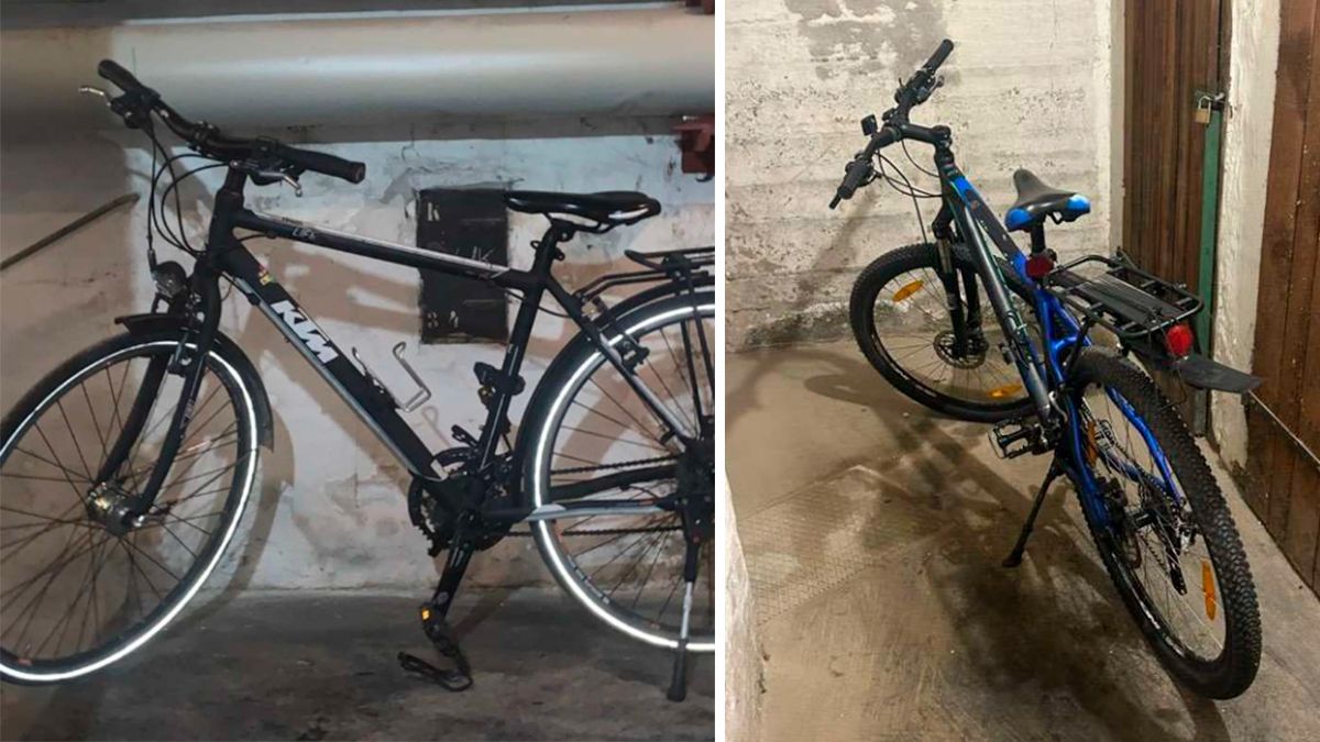 Zwei der fünf mutmaßlichen gestohlenen Fahrräder.