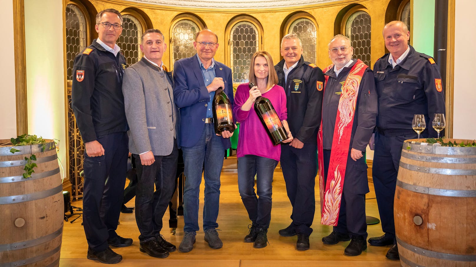 Neuer Floriani-Wein hilft Feuerwehrmitgliedern in Not