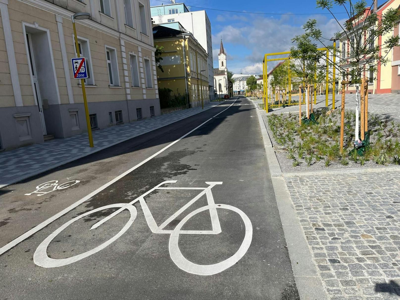 Neue Radstreifen in St. Pölten sorgen für Verwirrung