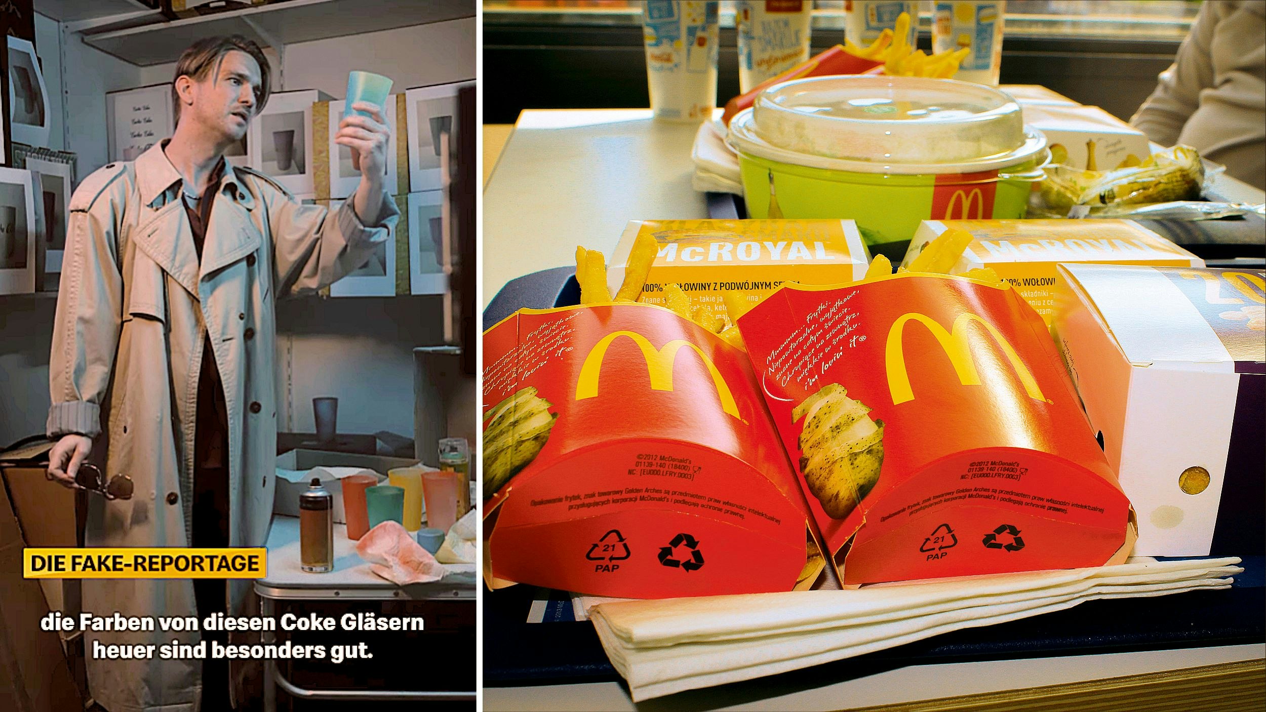 Was viele schon vermutet hatten: Die vermeintlich gefälschten Gläser sind ein gewitzter Marketing-Gag.