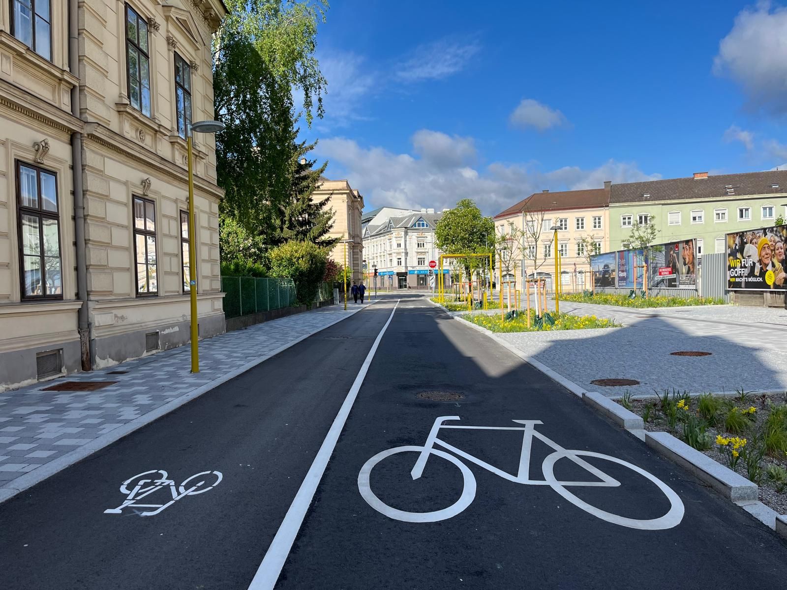 Neue Radstreifen in St. Pölten sorgen für Verwirrung
