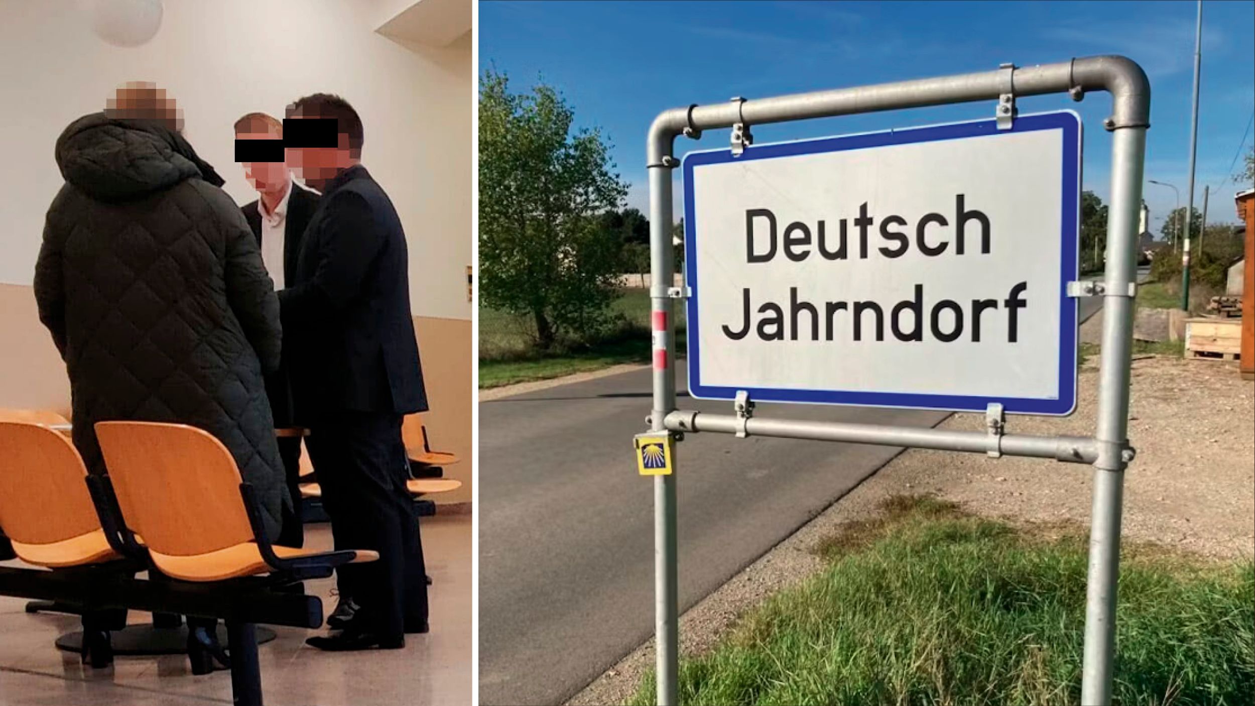 Prozess gegen Polizisten: Der Erst- und der Drittangeklagte vor dem Prozess