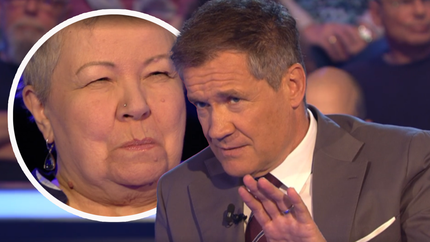 Armin Assinger (r.) befürchtete Böses, als Gabriela ihr Gesicht verzog.