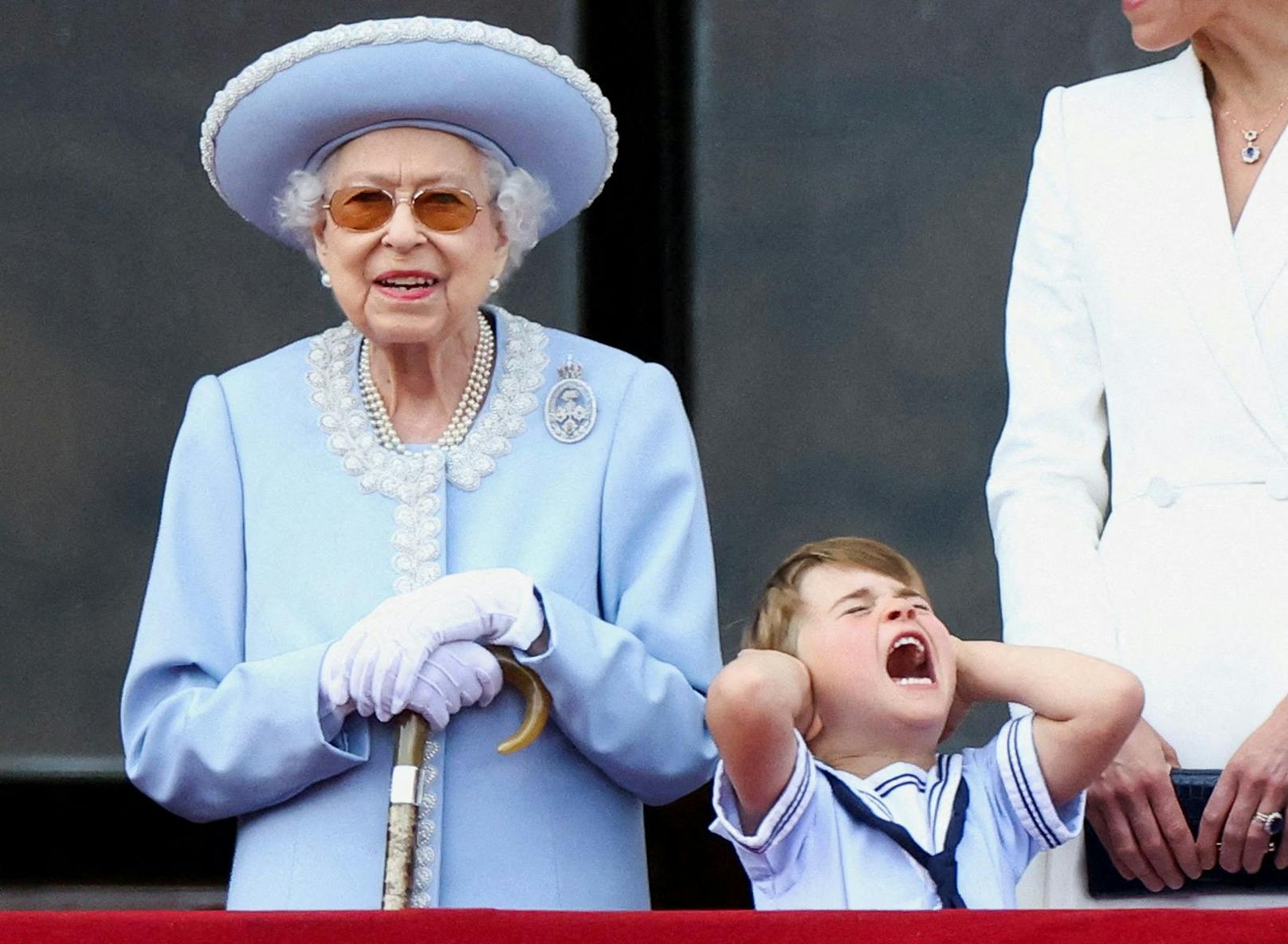 Prinz Louis hatte keine große Lust auf dem Balkon des Buckingham Palace während der Feierlichkeiten zum Platin-Jubiläum von Königin Elizabeth zu stehen.