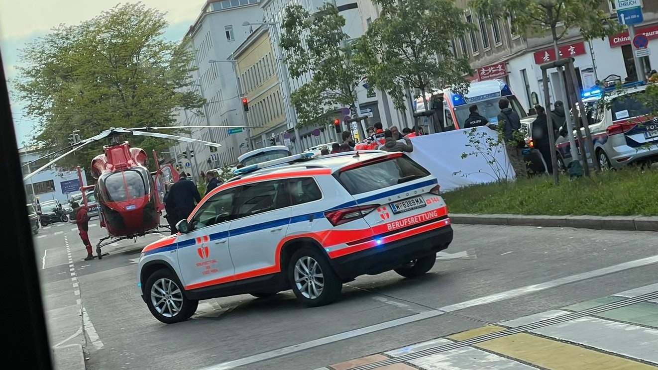 Großeinsatz auf der Felberstraße in Wien 