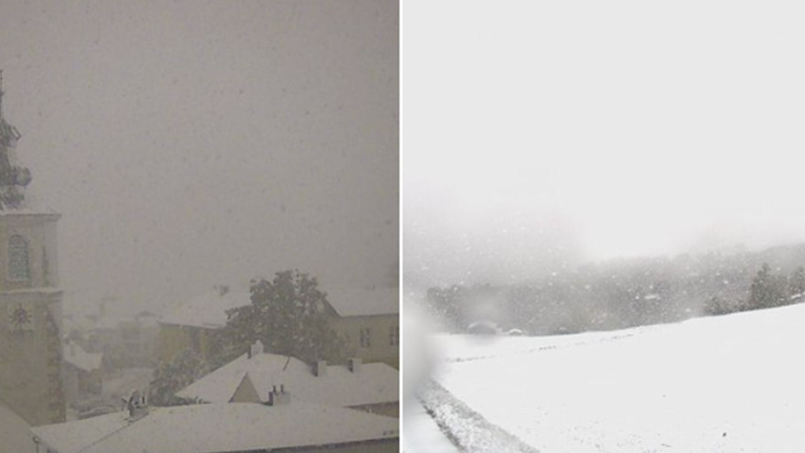 In Teilen Österreichs fällt kräftiger Schnee.