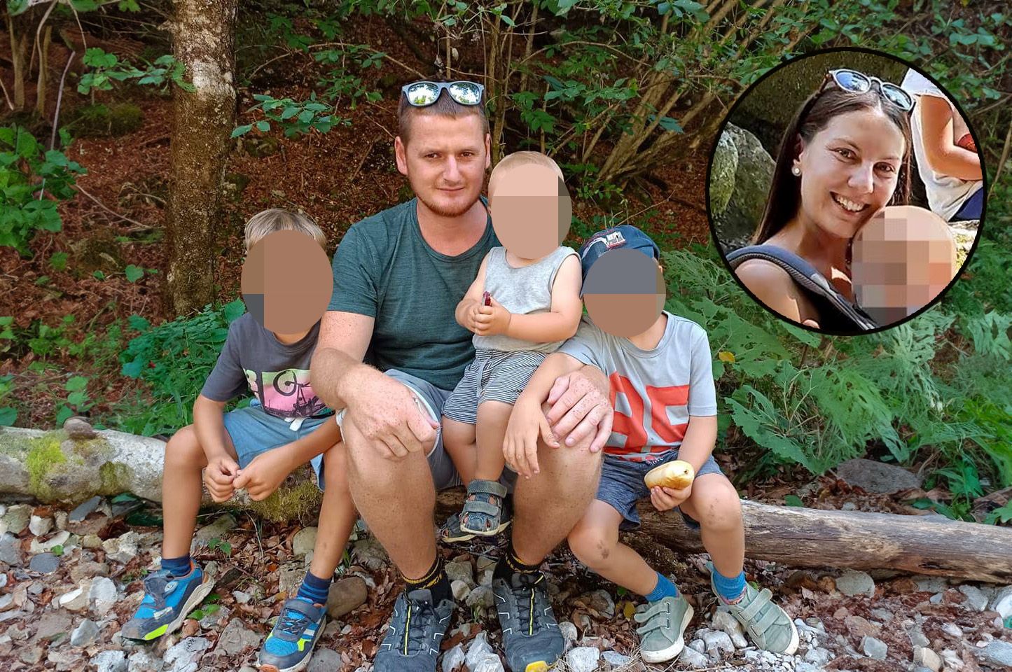 Herbert K. und die Söhne Henrik, Markus und Dominik trauern um Madlen K. (r.)