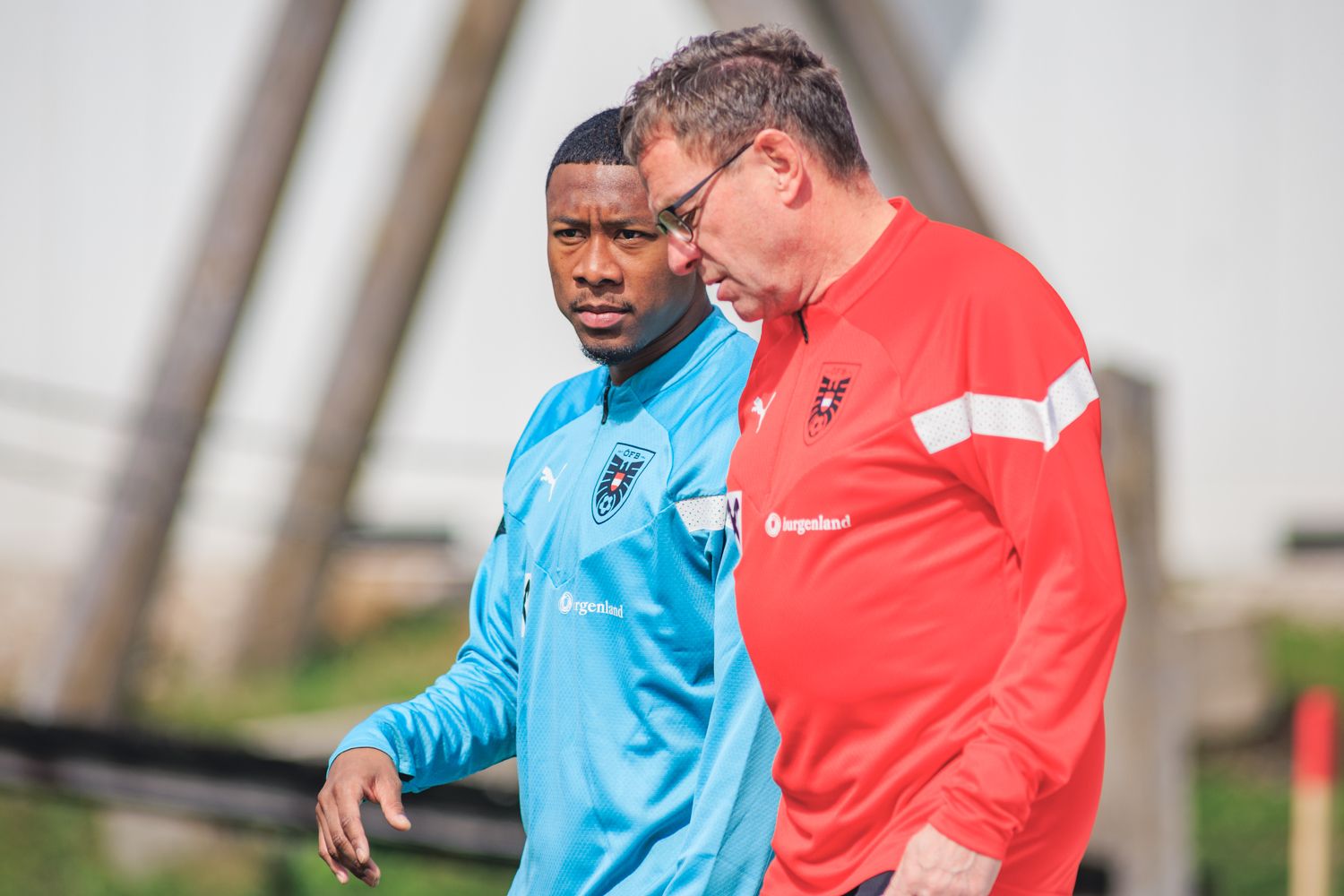 David Alaba und Rald Rangnick