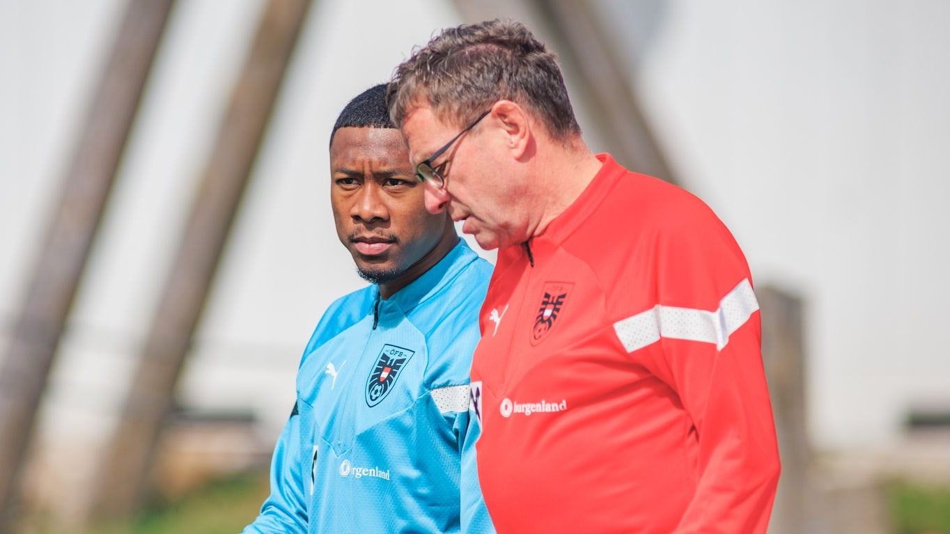 David Alaba und Rald Rangnick