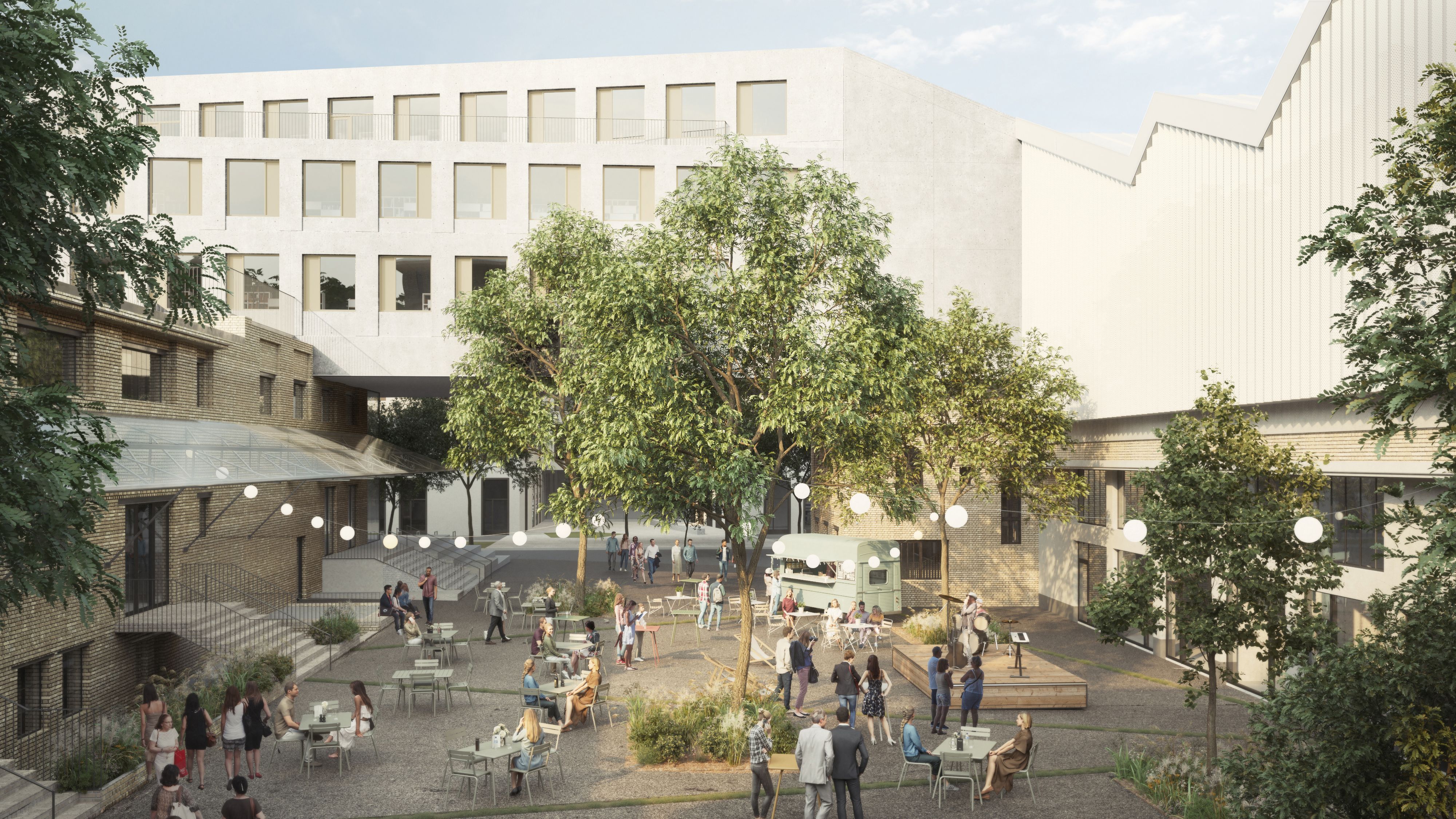 Dachgleiche bei Grätzlzentrum Fabrik1230 nach nur 15 Monaten Bauzeit am 25. April