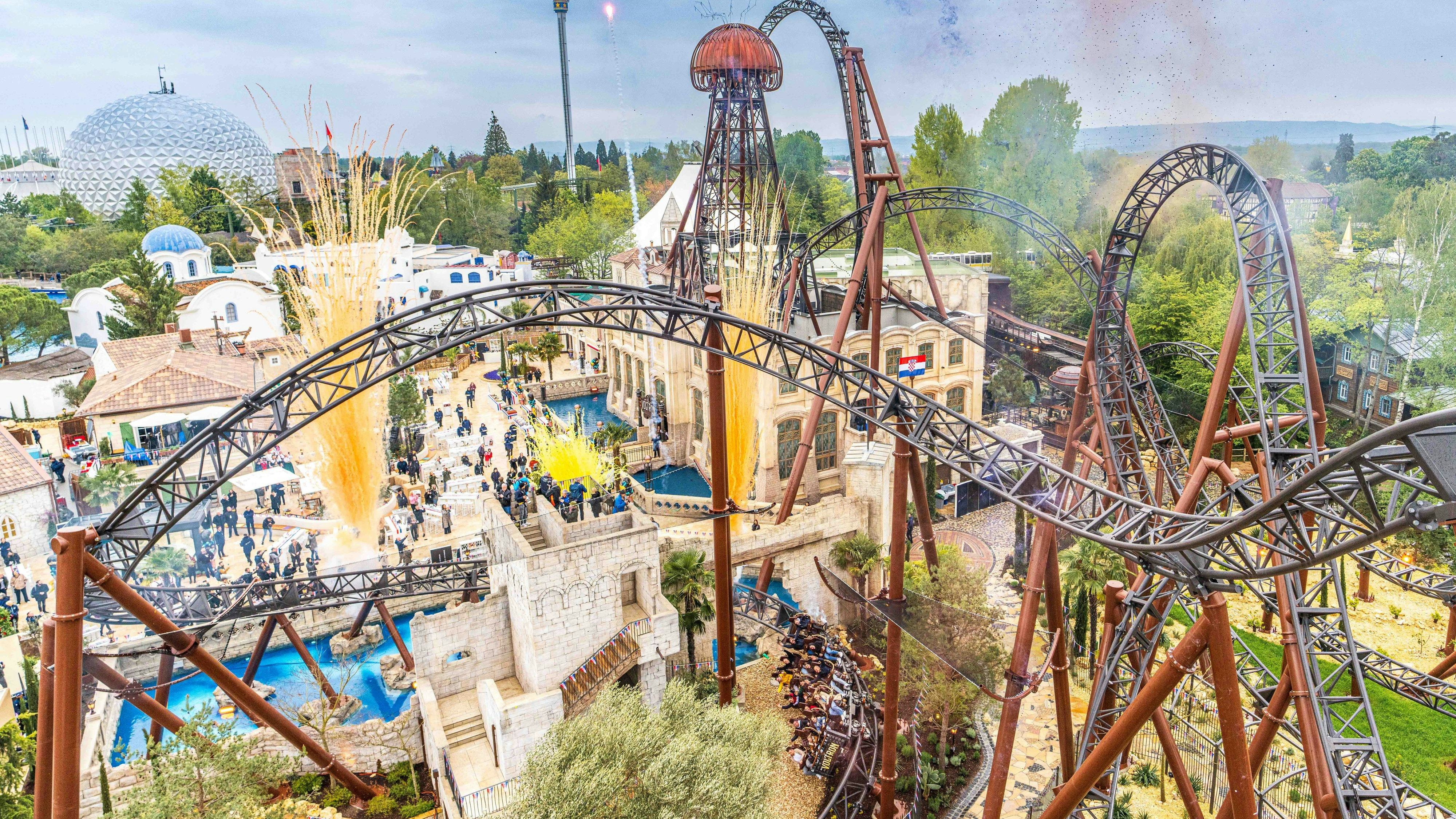 Die Attraktion befindet sich im neuen kroatischen Themengebiet des Europa Parks