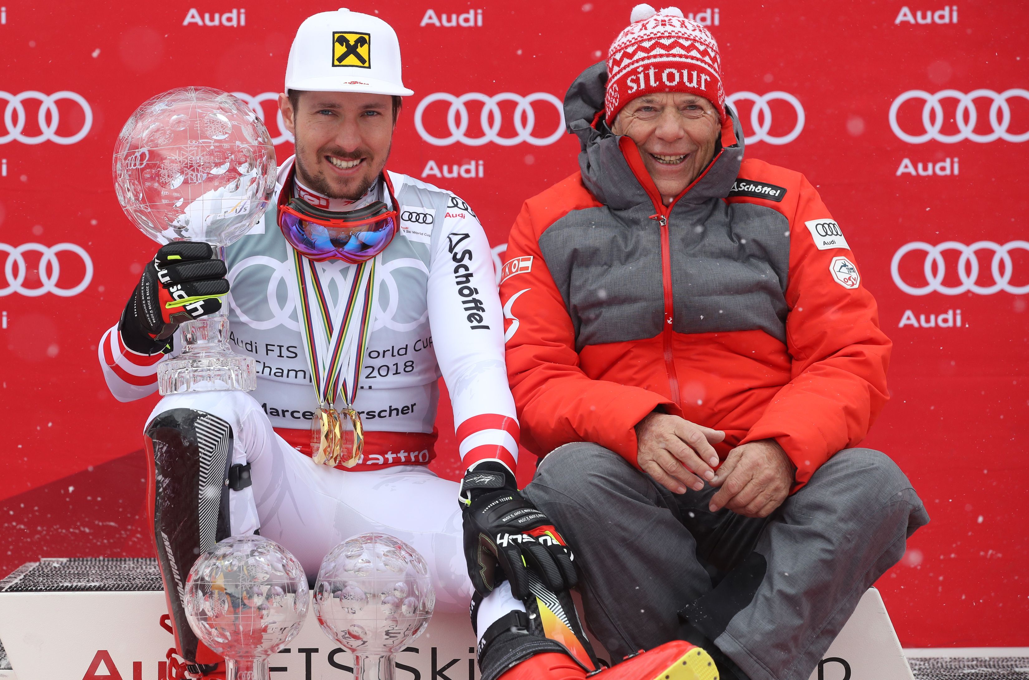 Als Fahrer für den ÖSV feierte Marcel Hirscher viele Erfolge mit Peter Schröcksnadel.