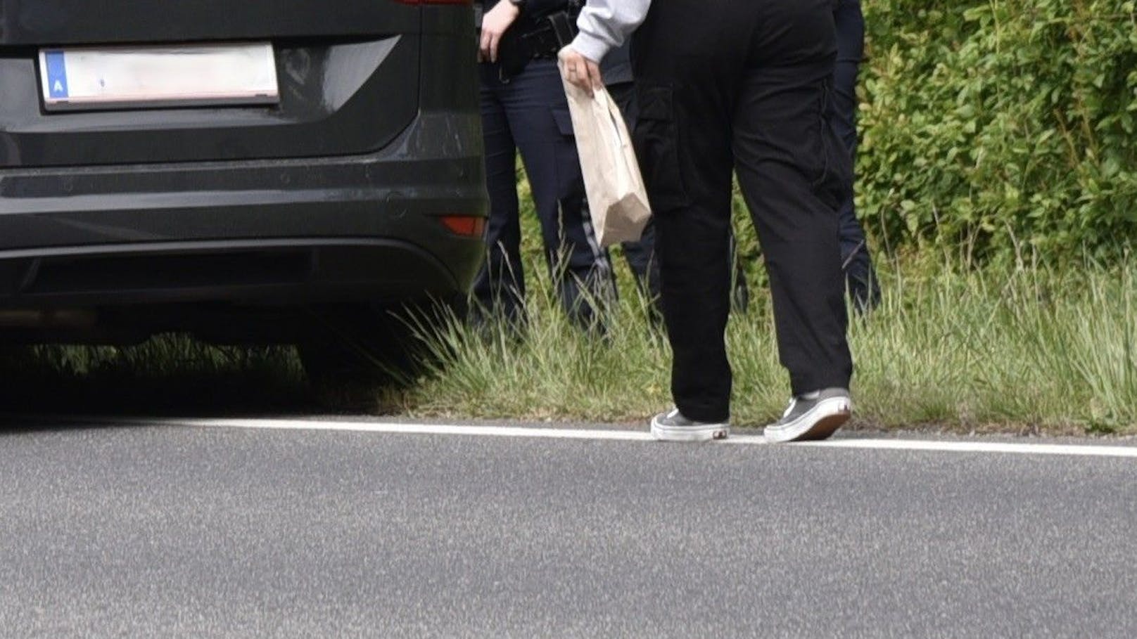 Eine Verfolgungsjagd der Polizei mit mehreren Jugendlichen in einem BMW endete am Donnerstag auf der B210 zwischen Ebreichsdorf und Oberwaltersdorf.