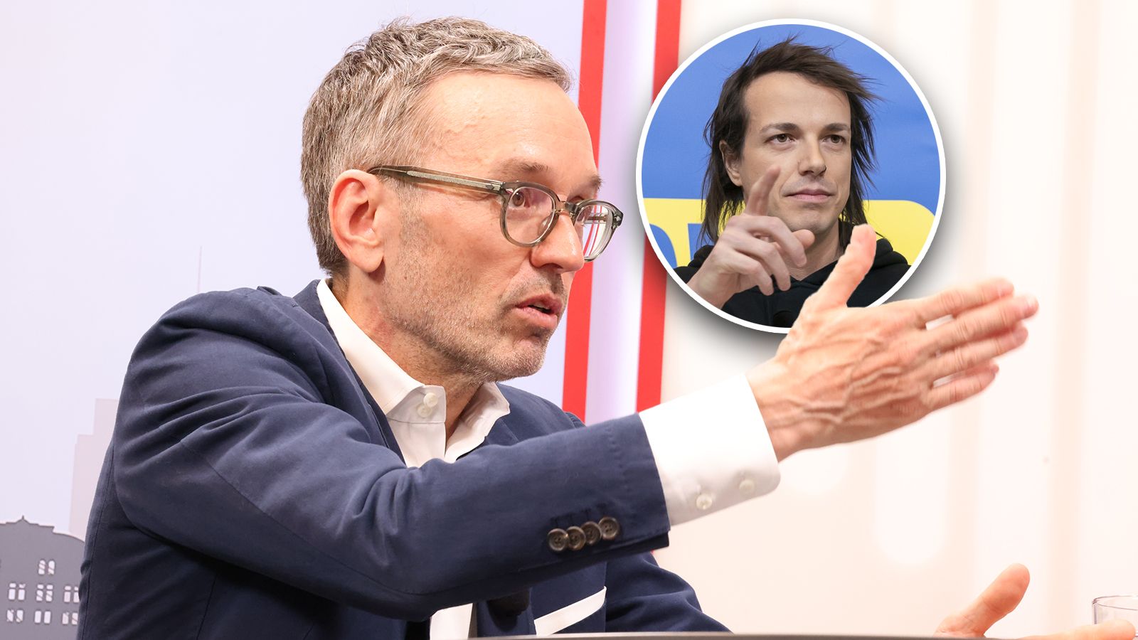 FPÖ-Chef Herbert Kickl büßte zuletzt zehn Saldopunkte ein. Bier-Chef Pogo führt.