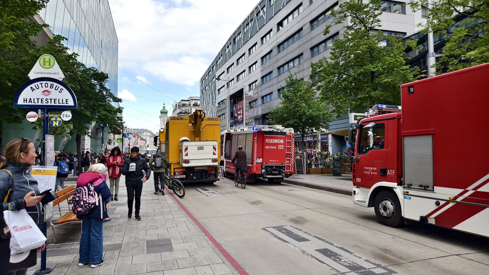 Feuerwehreinsatz am Donnerstag gegen 16.45 Uhr in der Wiener Landstraße!