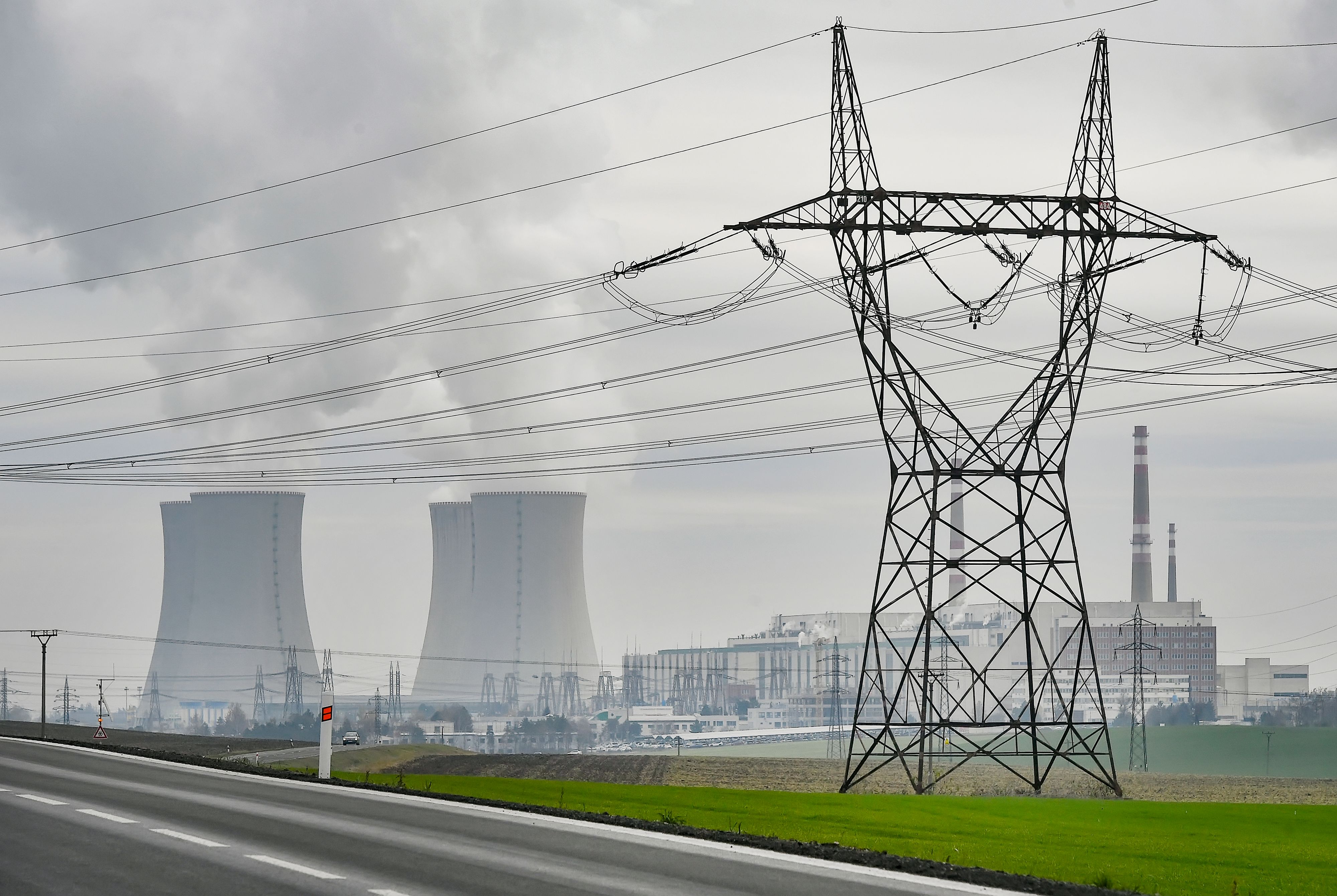 Blick auf den AKW-Standort Dukovany